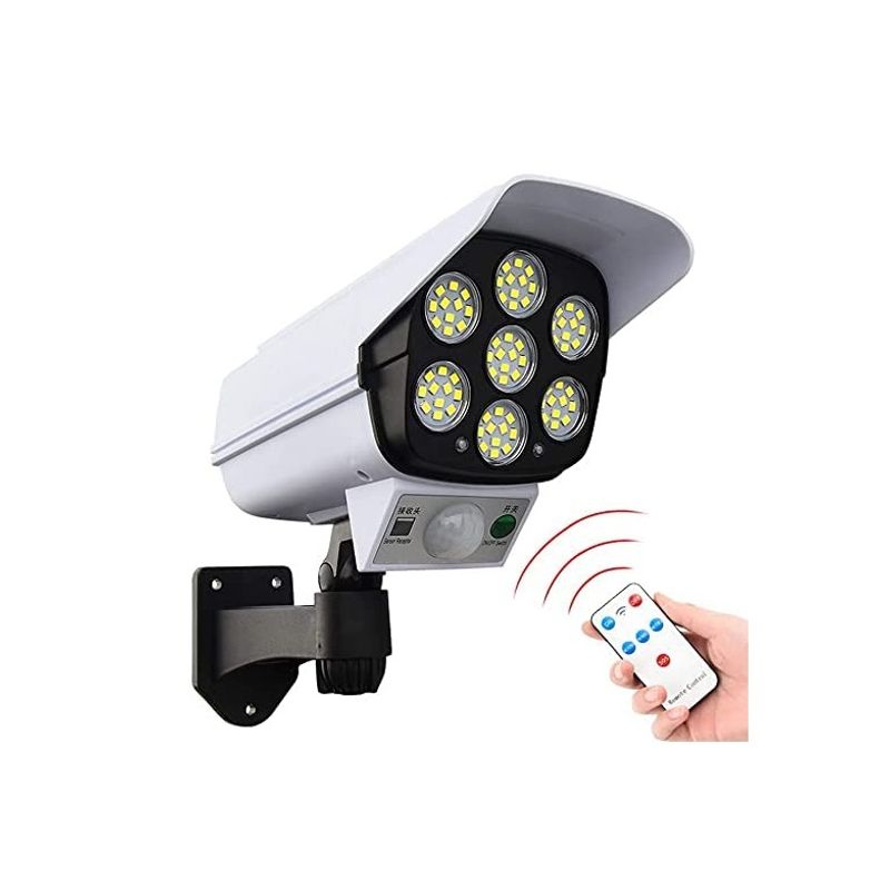 GENERICO - Lampara Solar Led Tipo Cámara De Seguridad Con Sensor Movimiento