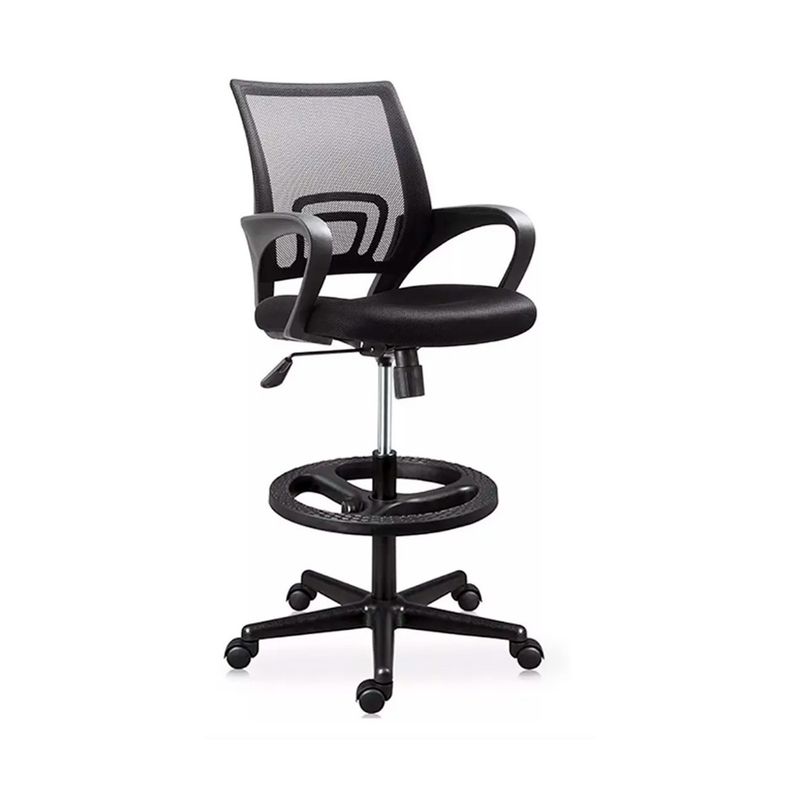 OFIDEAS - Silla Cajera Alta Atlantis Color Negro Con Aro Negro Ofideas