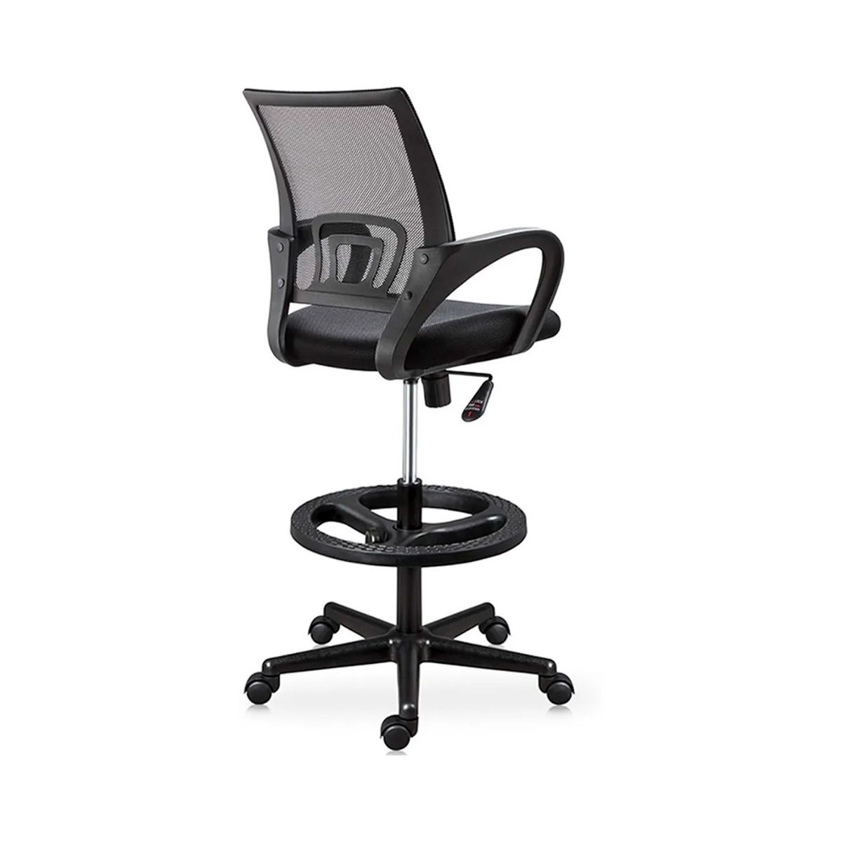 OFIDEAS - Silla Cajera Alta Atlantis Color Negro Con Aro Negro Ofideas