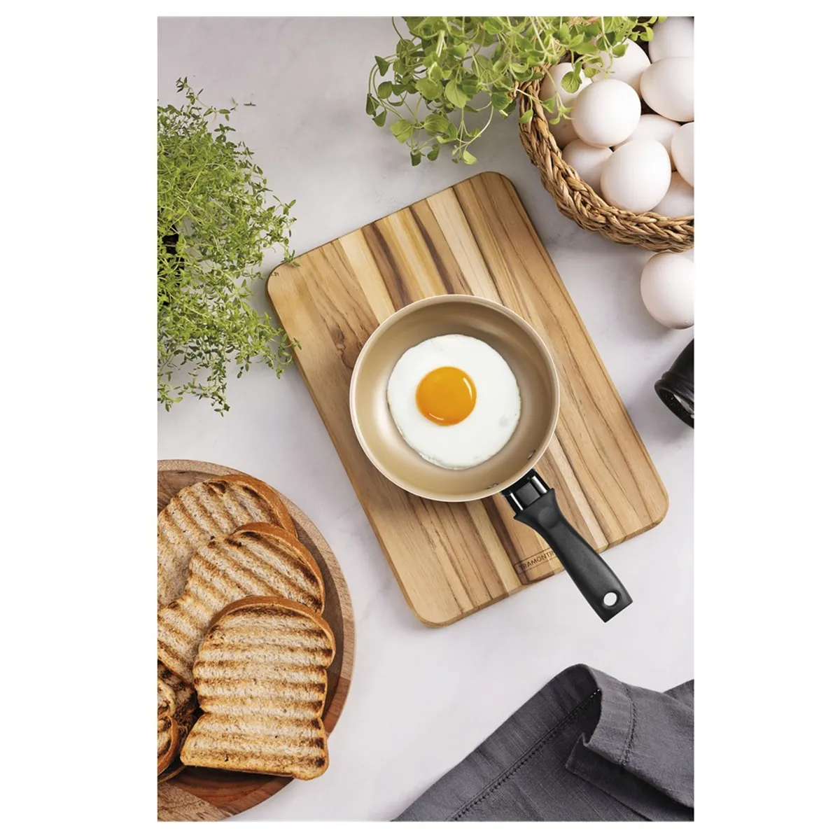 TRAMONTINA - SARTEN TRAMONTINA ANTIADHERENTE 13 CM DE DIAMETRO COLOR AL AZAR