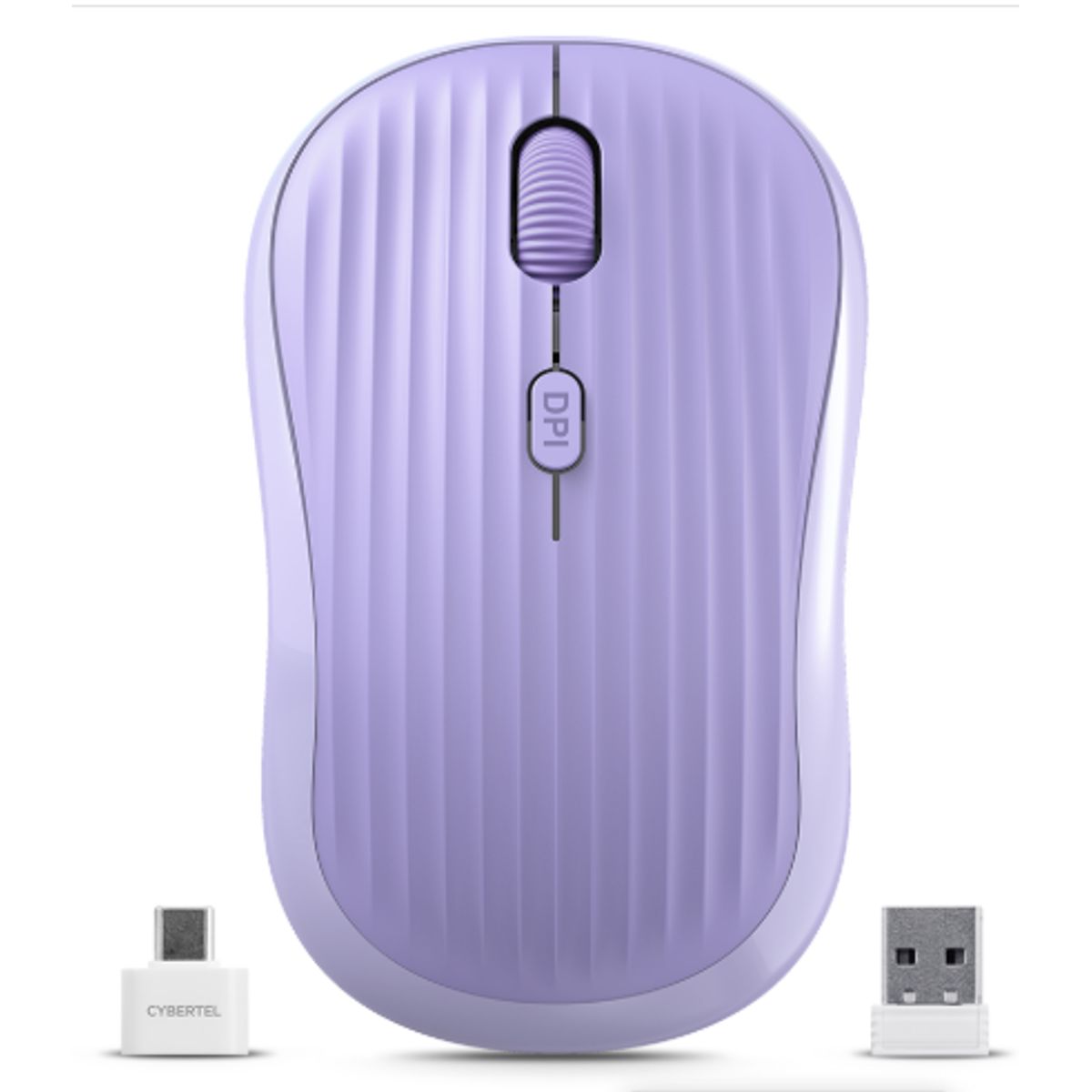 CYBERTEL - Mouse Inalambrico ACCORD CYB M701-3M BTWIFI RECARGABLE PURPLE CYBERTEL