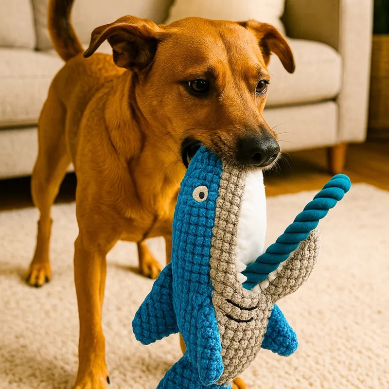 GENERICO - Tiburón Juguetón  Juguete para Mascotas