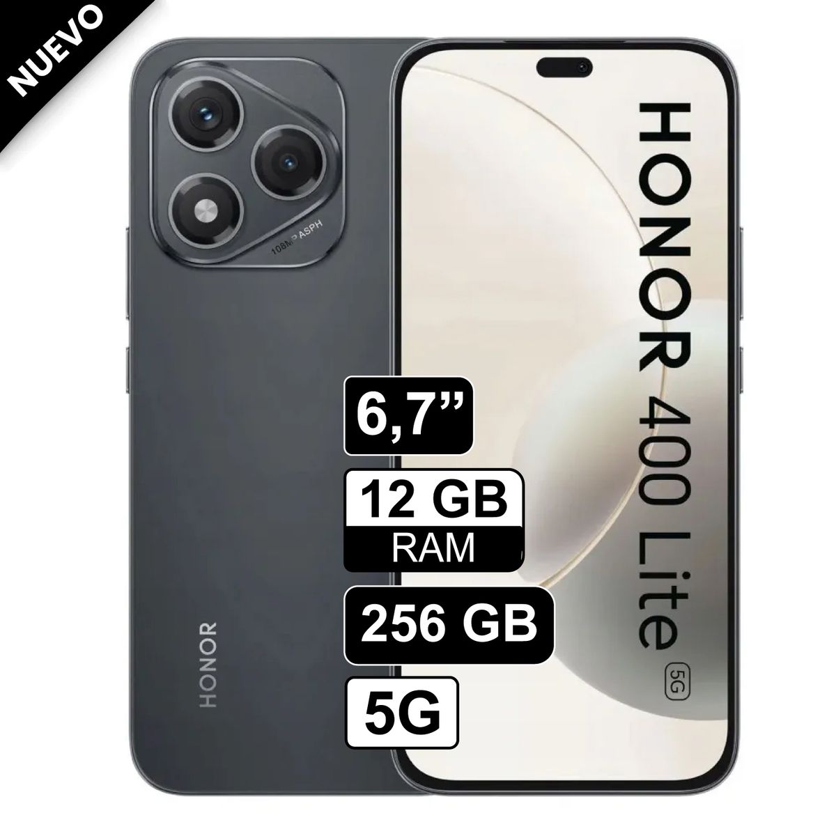 HONOR - Celular Honor 400 Lite 5g 256gb 12gb Ram Gris Oscuro