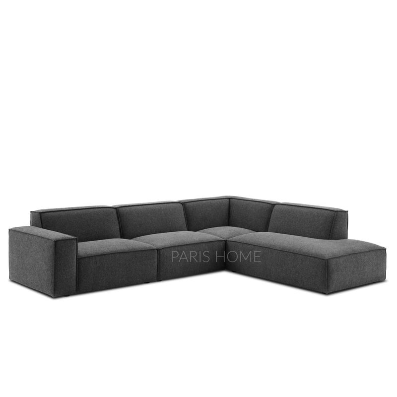 GENERICO - Seccional Derecho con chaise longue extensible Jonathan - Gris