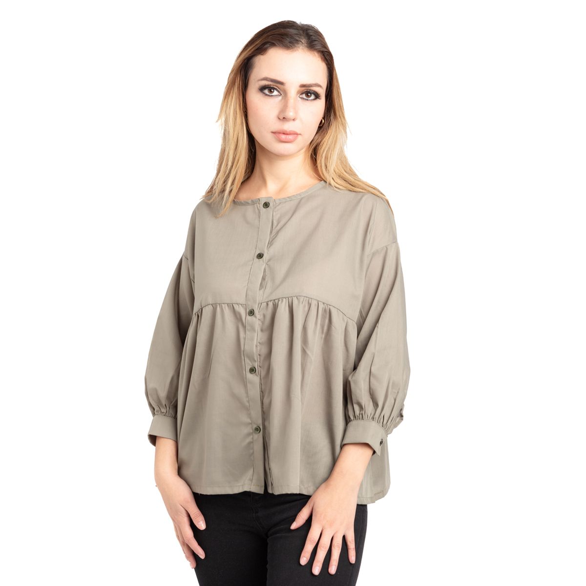 NEBULA - Blusa Jules - Nébula - Militar