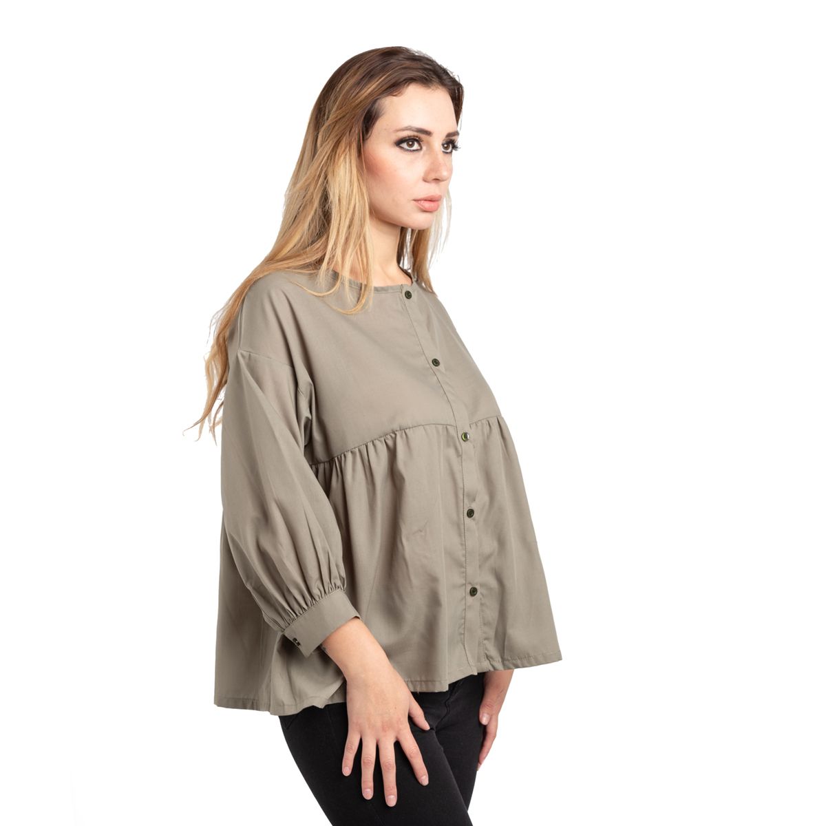NEBULA - Blusa Jules - Nébula - Militar