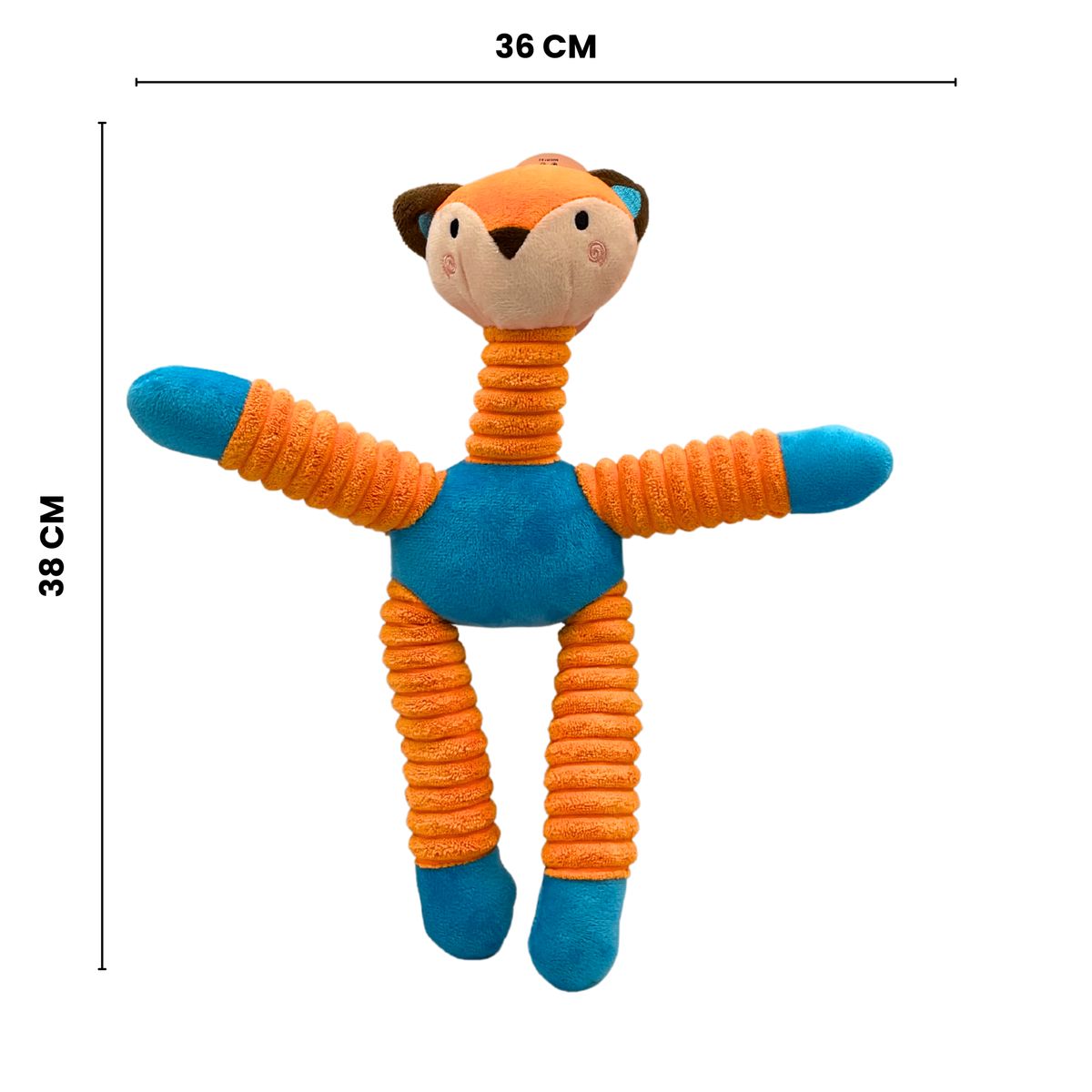 GENERICO - Gatito Feliz  Peluche para Perros - Naranja