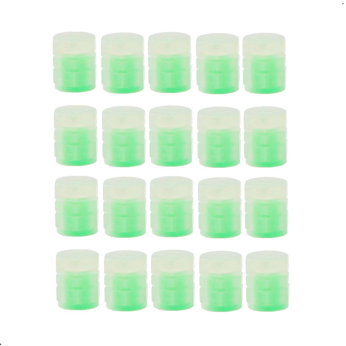 GENERICO - Tapa De Valvula Universal Auto Moto Bicicleta Pack 20 Unid