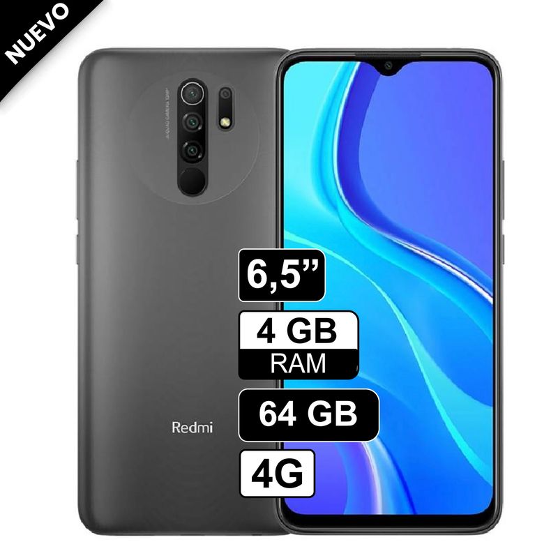 REDMI - Celular Xiaomi Redmi 9A 64GB 4GB ram Camara13MP Gris