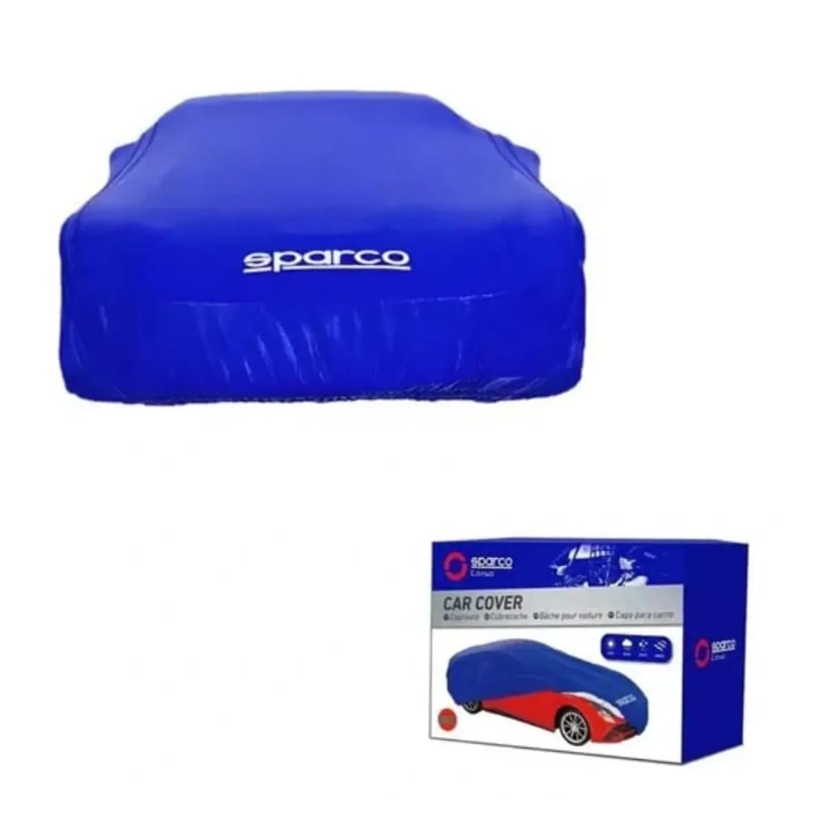 SPARCO - COBERTOR FUNDA DE AUTO SPARCO AZUL TALLA  "L"