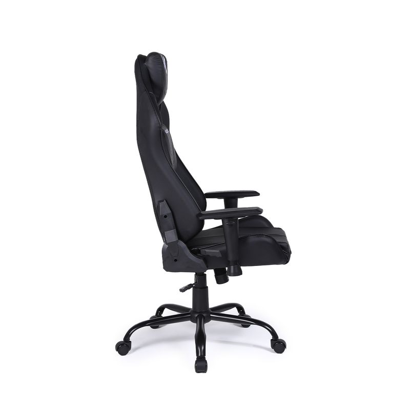 KUZLER - Silla Gamer Kuzler Negra Con Base Metálica Ajustable Draktar-n