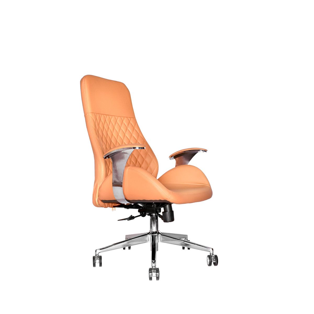 OFIDEAS - Silla Ergonómica Presidencial Cuero Camel Mark Premium Ofideas