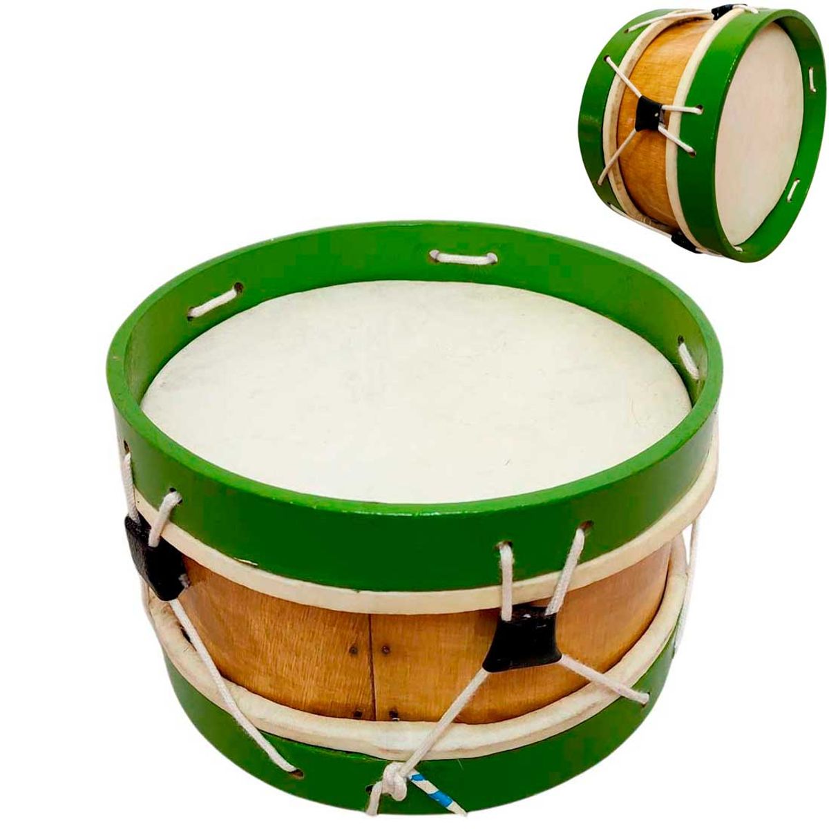 GENERICO - Instrumento Musical de Percusion Tamborcito Pequeño - VerdeC