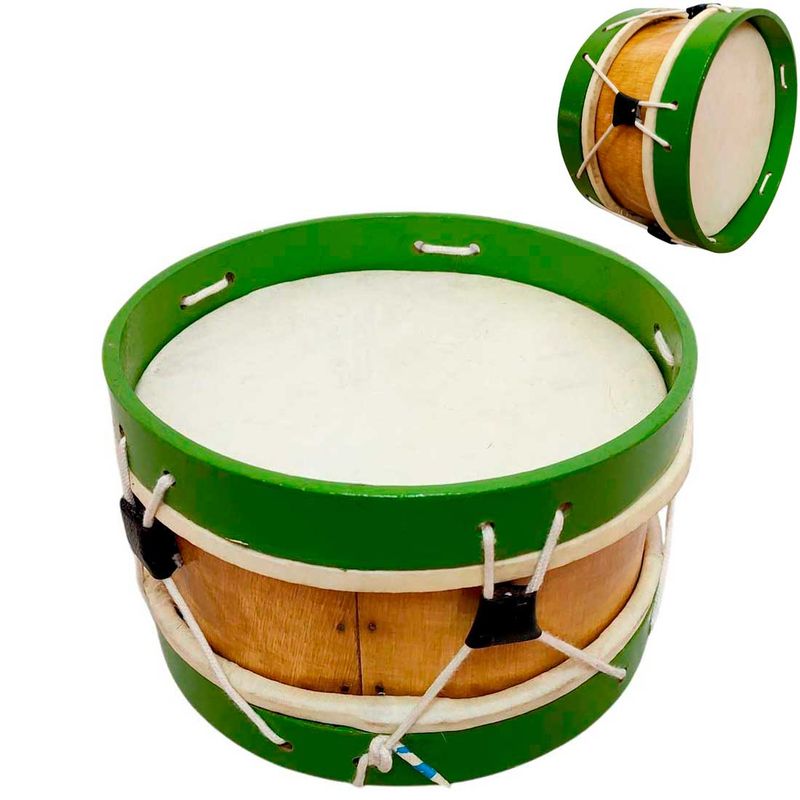 GENERICO - Instrumento Musical de Percusion Tamborcito Pequeño - VerdeC