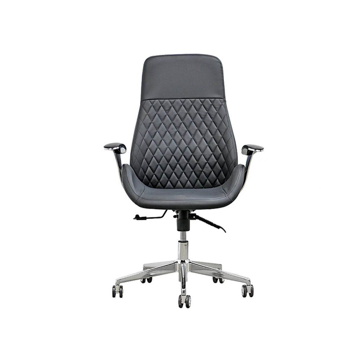 OFIDEAS - Silla Ergonómica Cuero Gris Mark Presidente Premium Ofideas