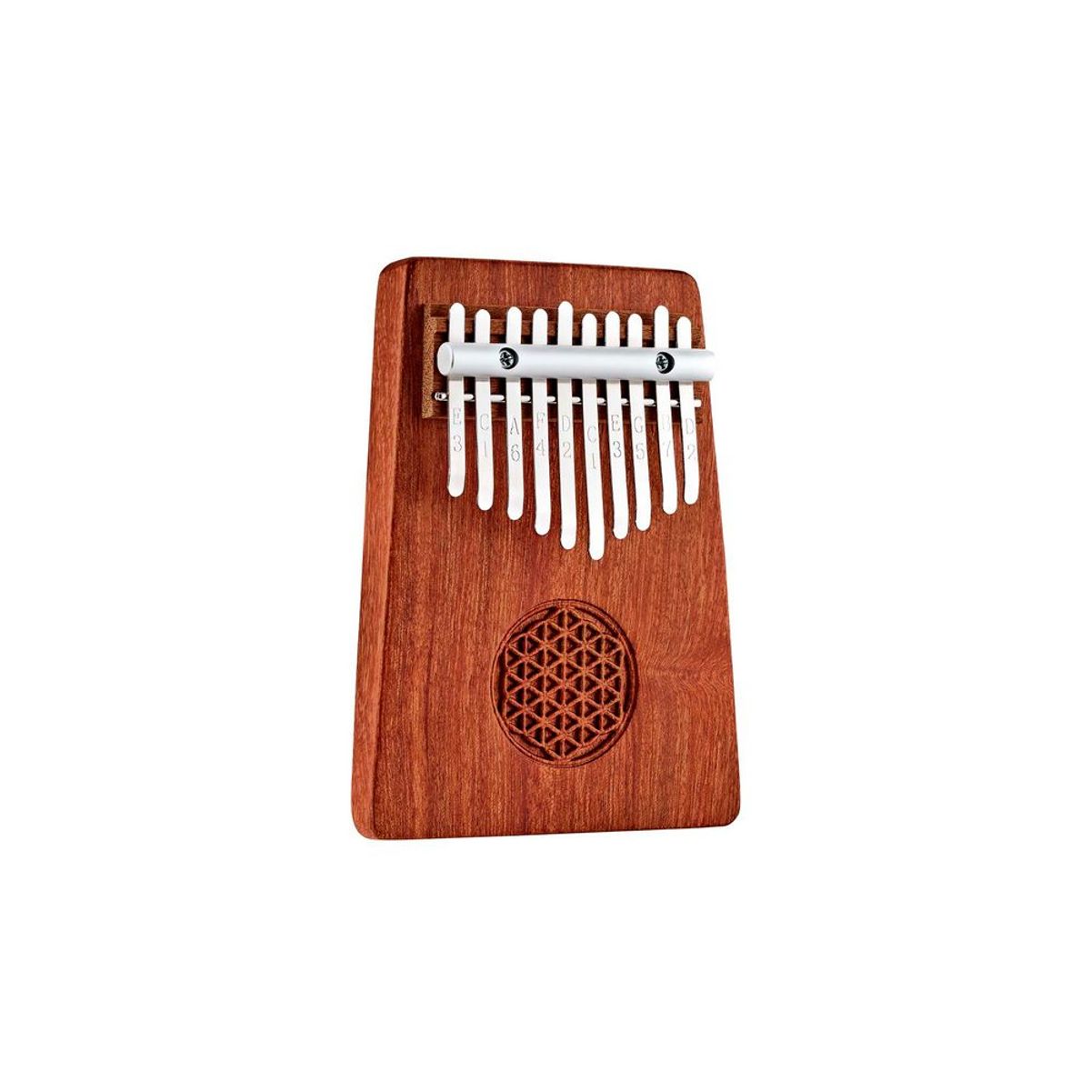 MEINL - KALIMBA DE 10 NOTAS FLOR DE LA VIDA - MEINL SONIC ENERGY - KL1002FOL - Natural