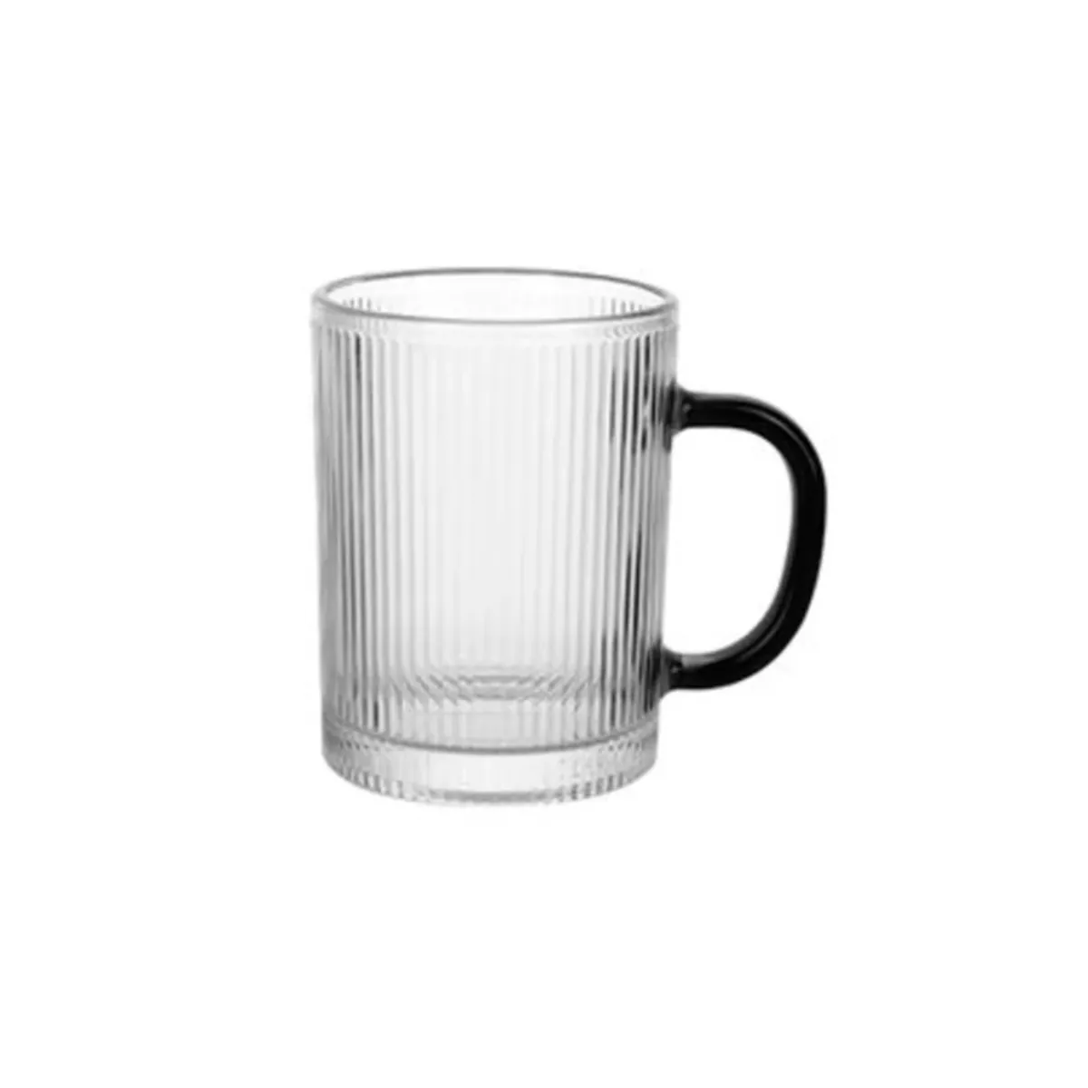 GENERICO - Taza de vidrio Rainbow Mug Negro 390ml