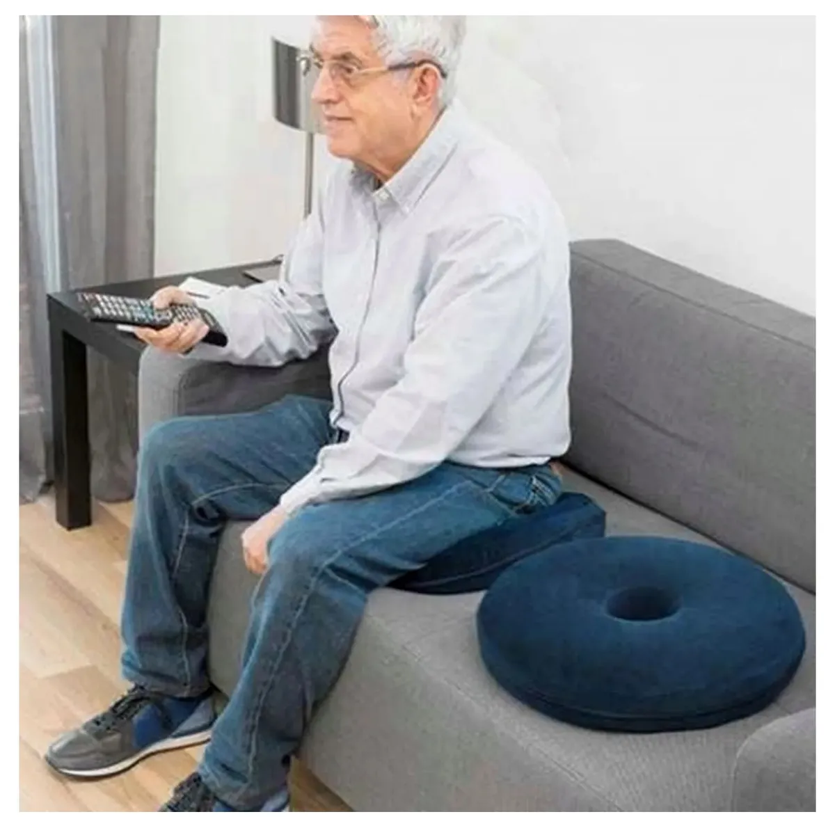 OEM - Cojín para Coxis tipo Picarón Viscoelastico con Gel y Funda