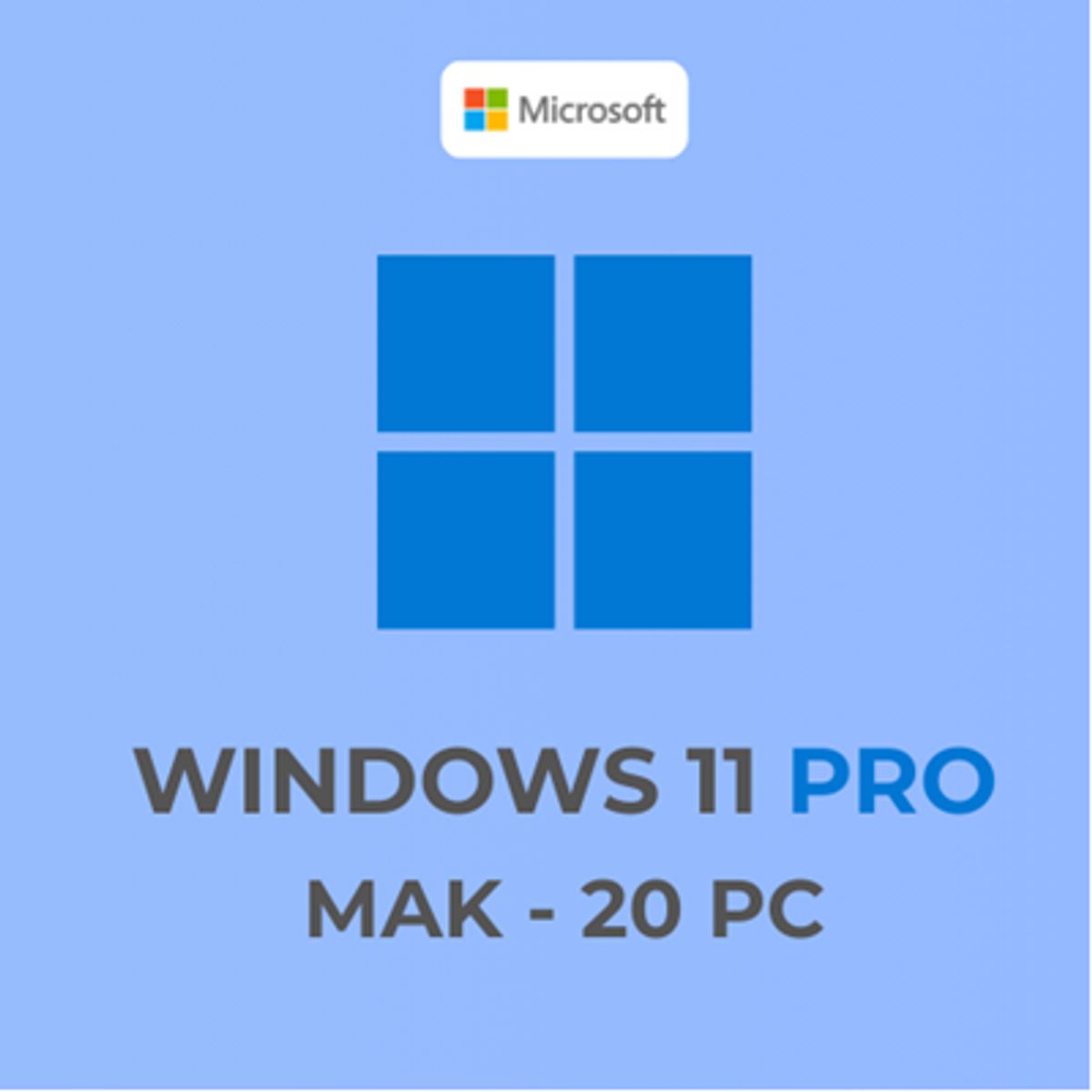 MICROSOFT - Microsoft Windows 11 Pro MAK para 20 PC