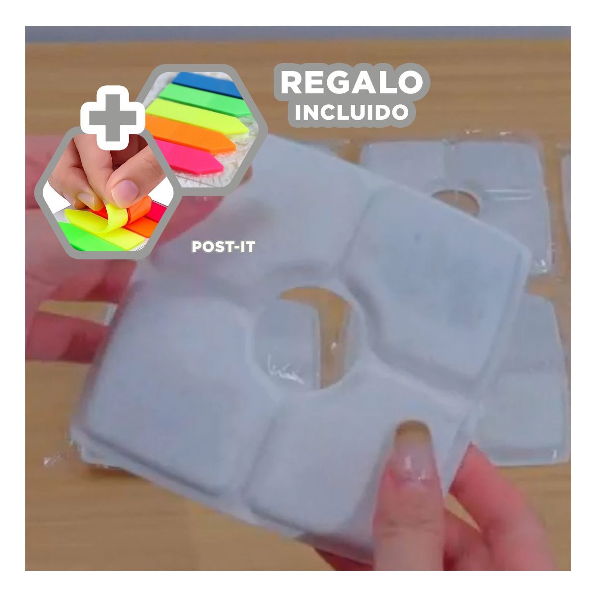 GENERICO - Pack4 Filtros para Agua en Cuad Y+Banderitas Adhesivas