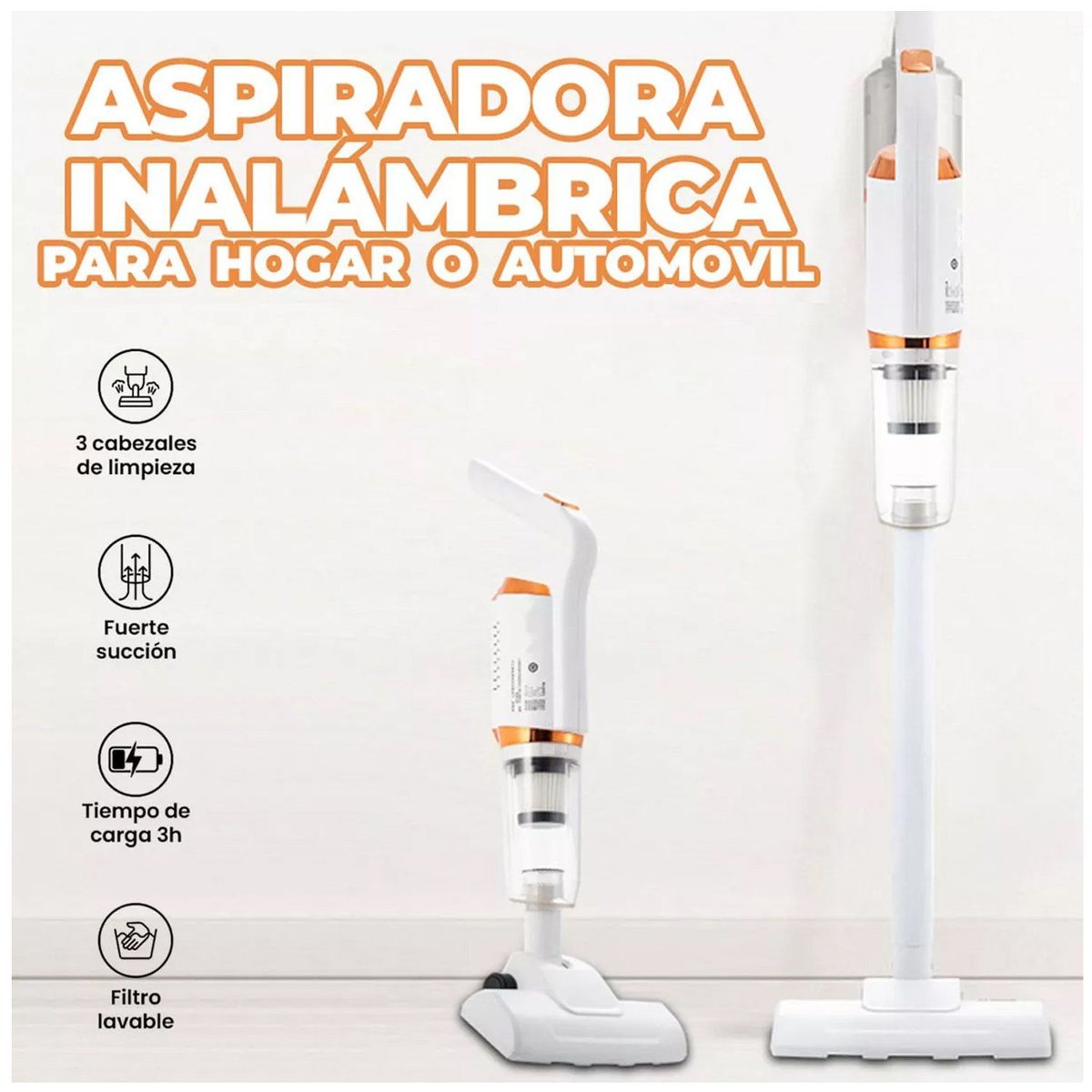 OEM - Aspiradora Inalambrica 2 En 1 Para El Hogar One Pixel