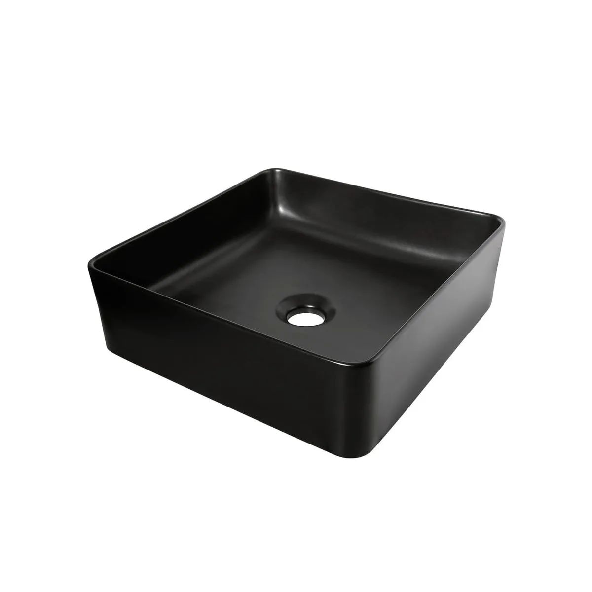 VAINSA - Bowl de Loza Mod Cuadrado Black 36x36x11cm