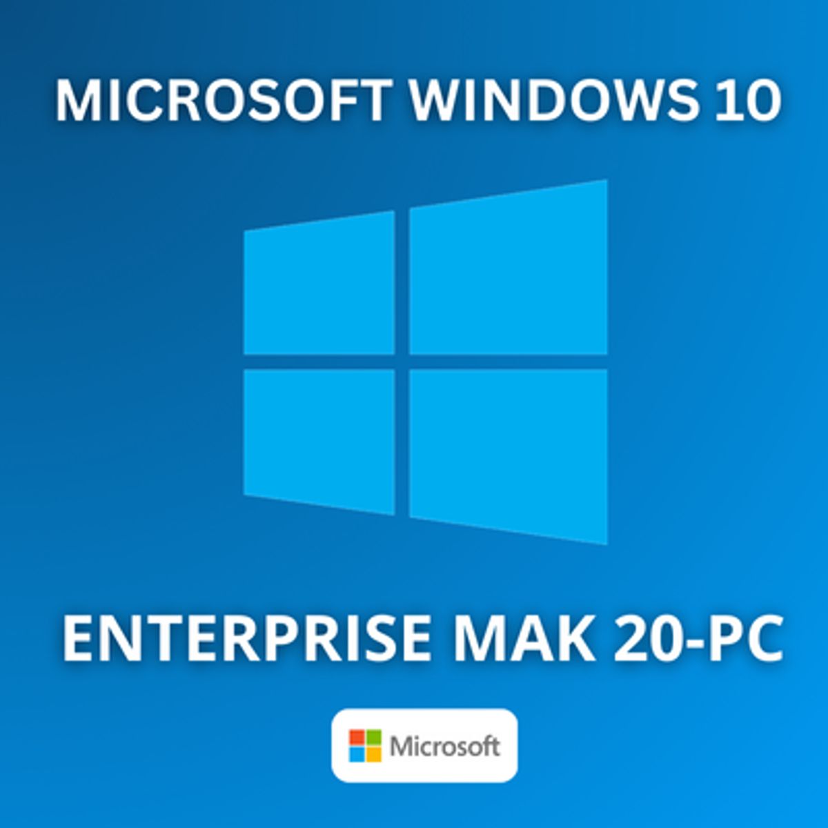 MICROSOFT - Microsoft Windows 10 Enterprise MAK para 20 PC