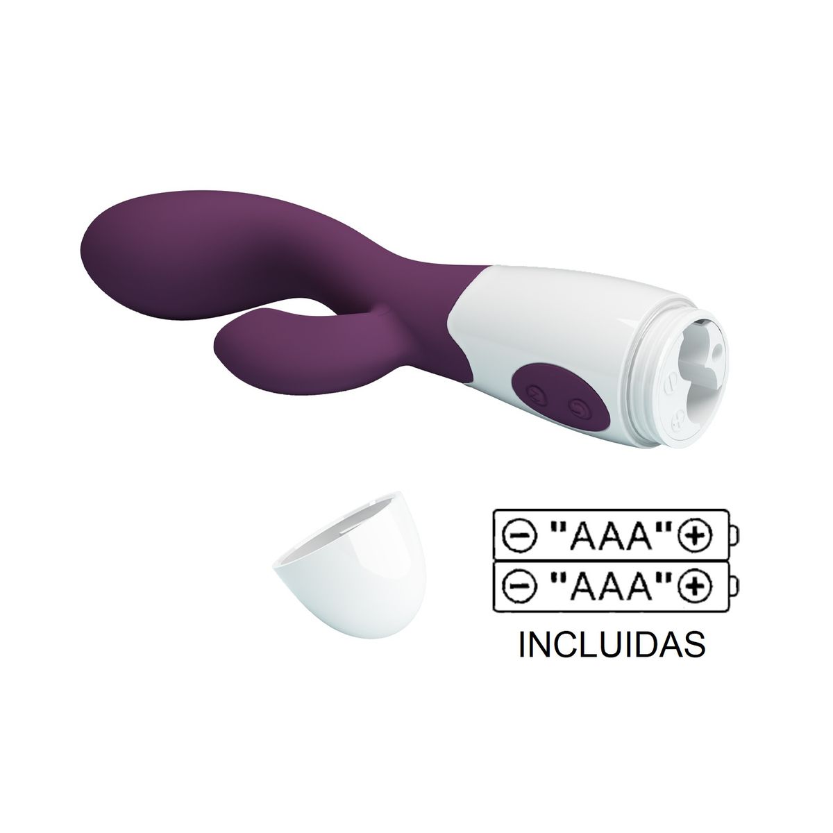 PRETTY LOVE - Vibrador Sexual Femenino Rabbit Brighty 30 Funciones Silicona Morado