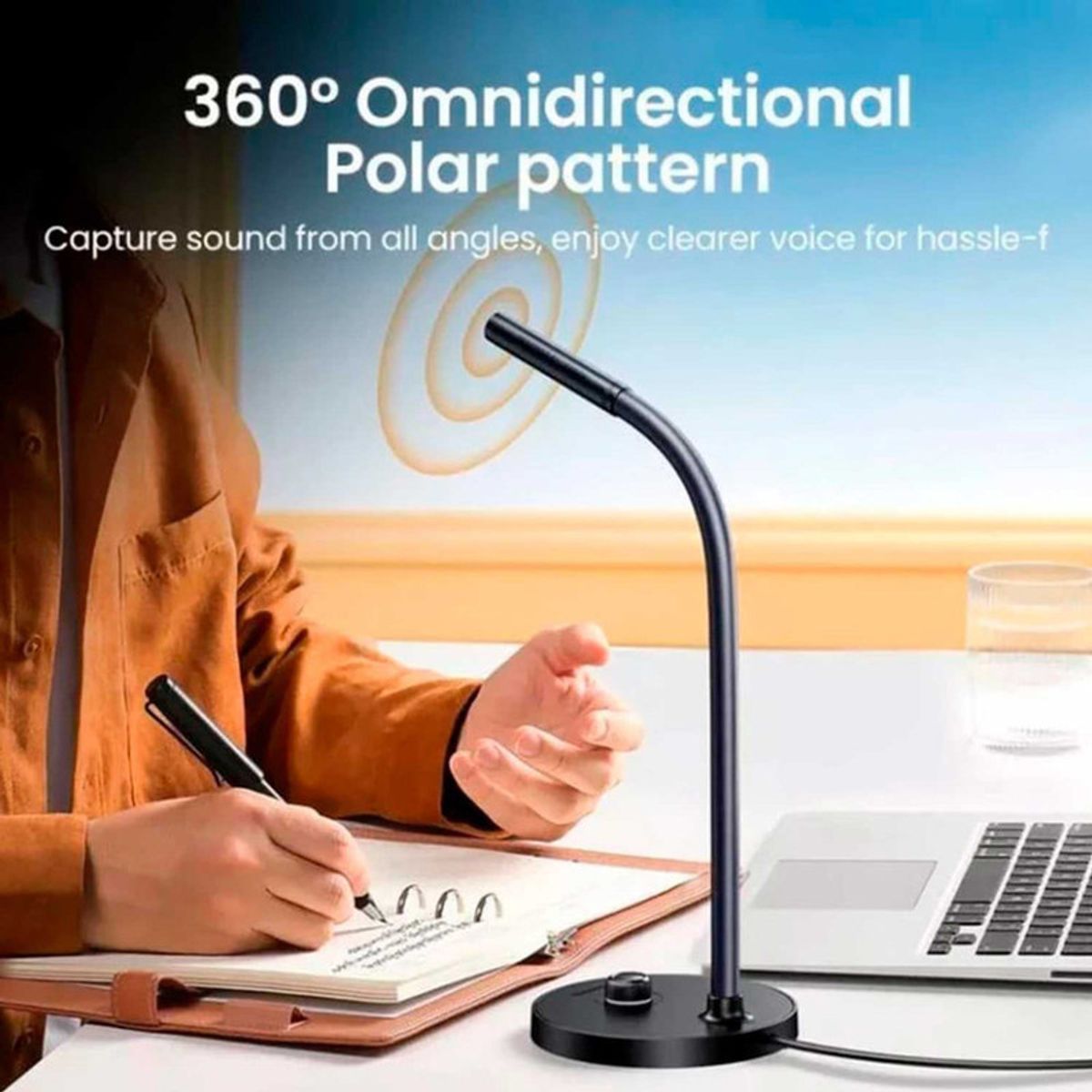 UGREEN - Micrófono UGREEN USB con Soporte Negro