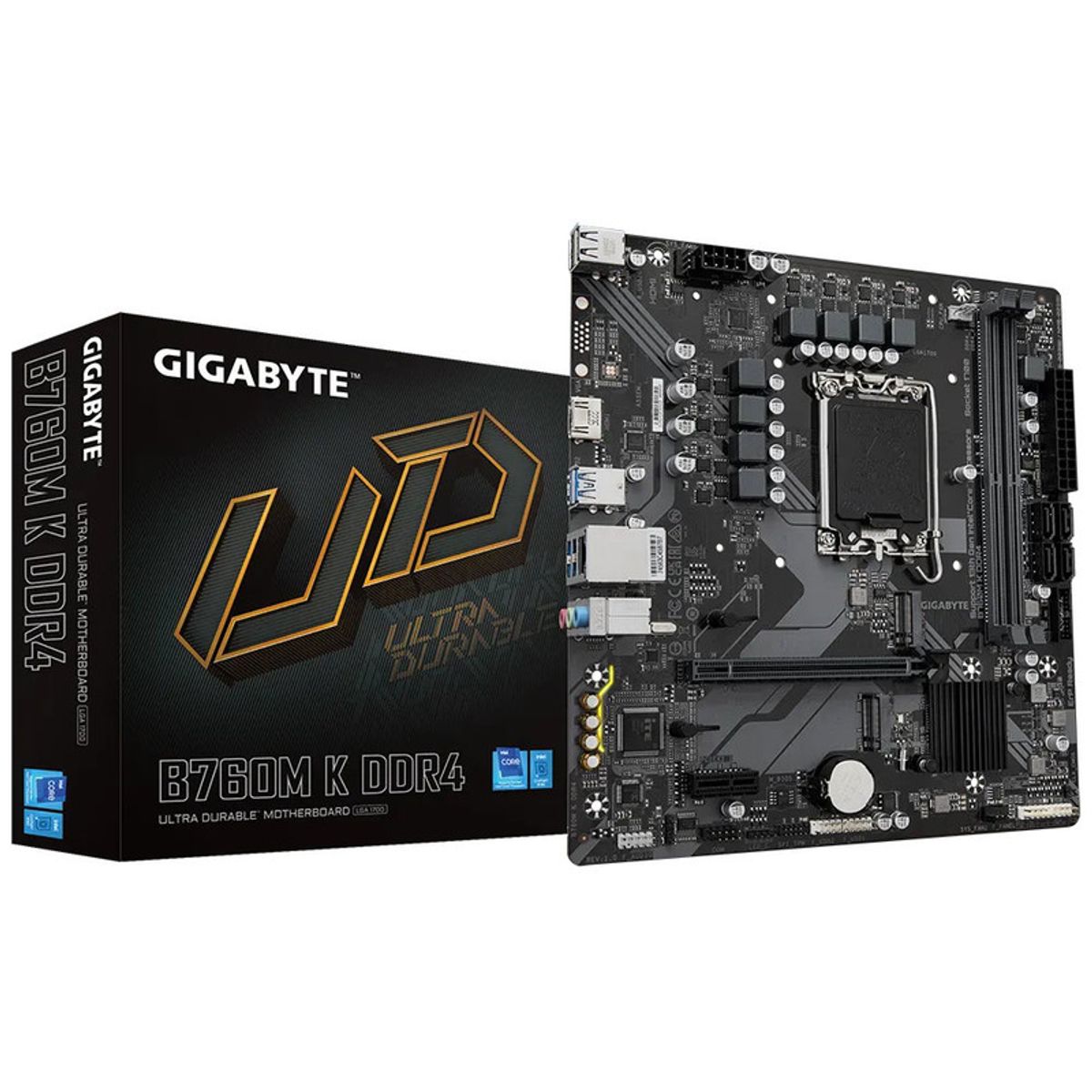 GIGABYTE - Placa Madre Gigabyte B760M-K DDR4 LGA 1700