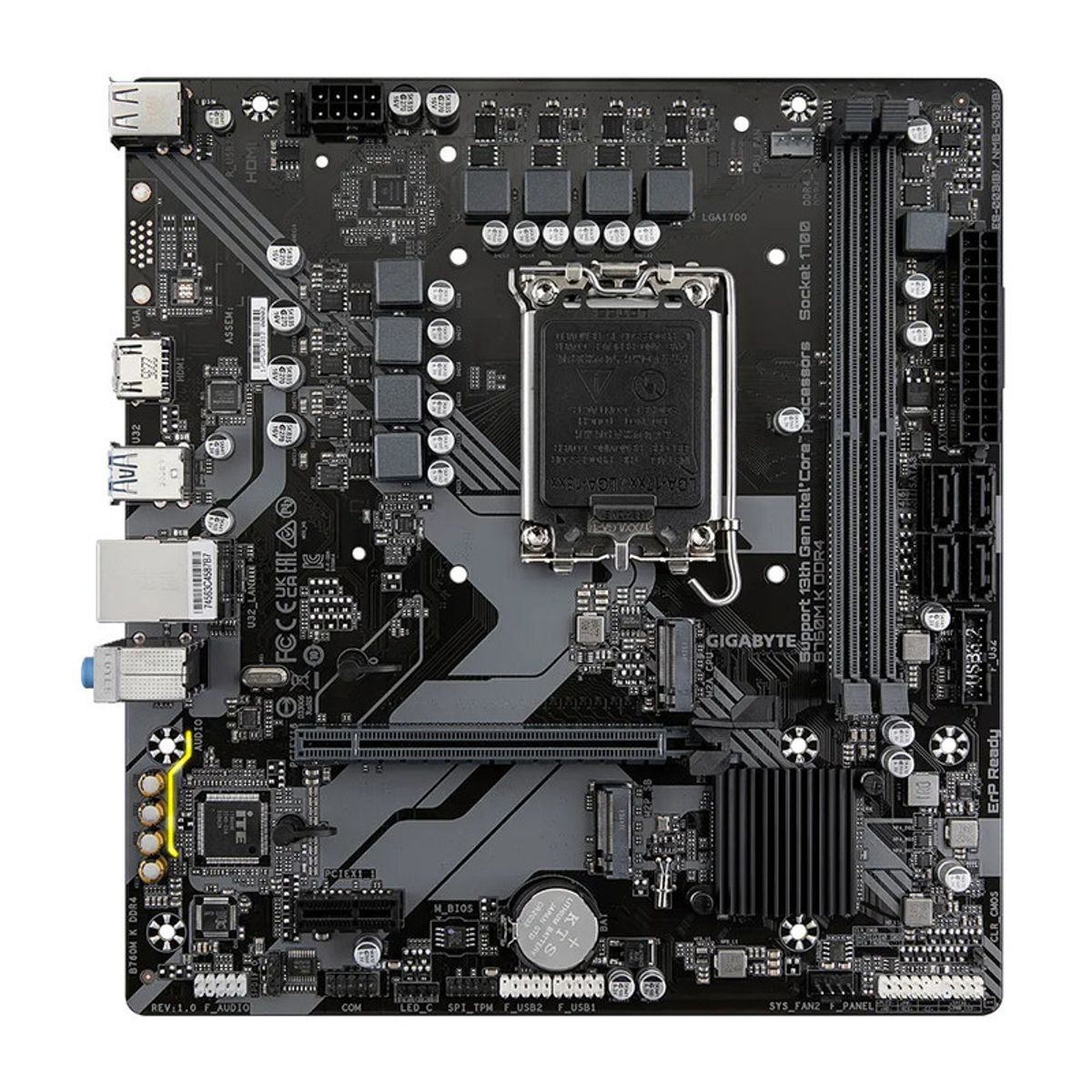 GIGABYTE - Placa Madre Gigabyte B760M-K DDR4 LGA 1700
