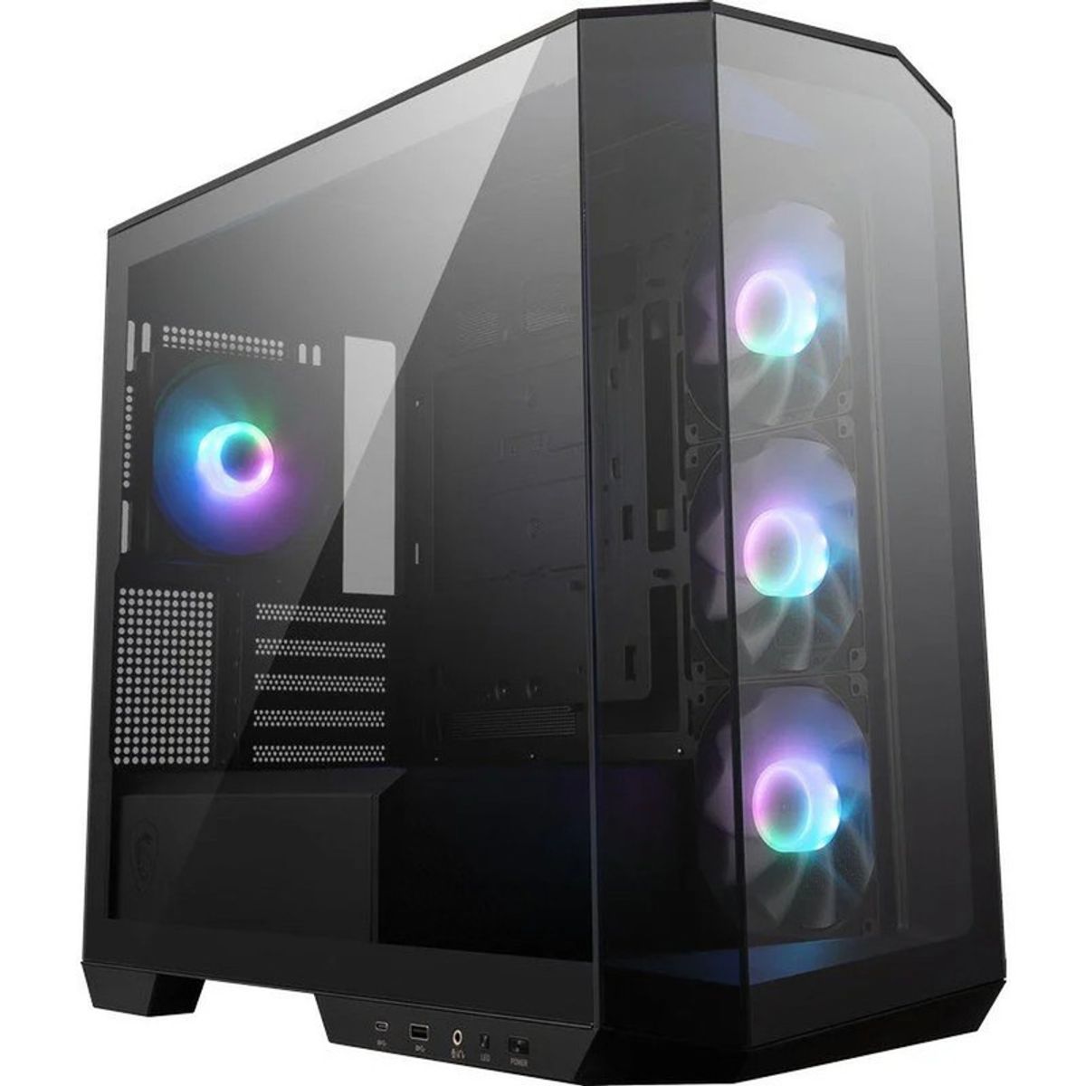 MSI - Case MSI MAG PANO M100R PZ Micro-ATX Tower  Negro