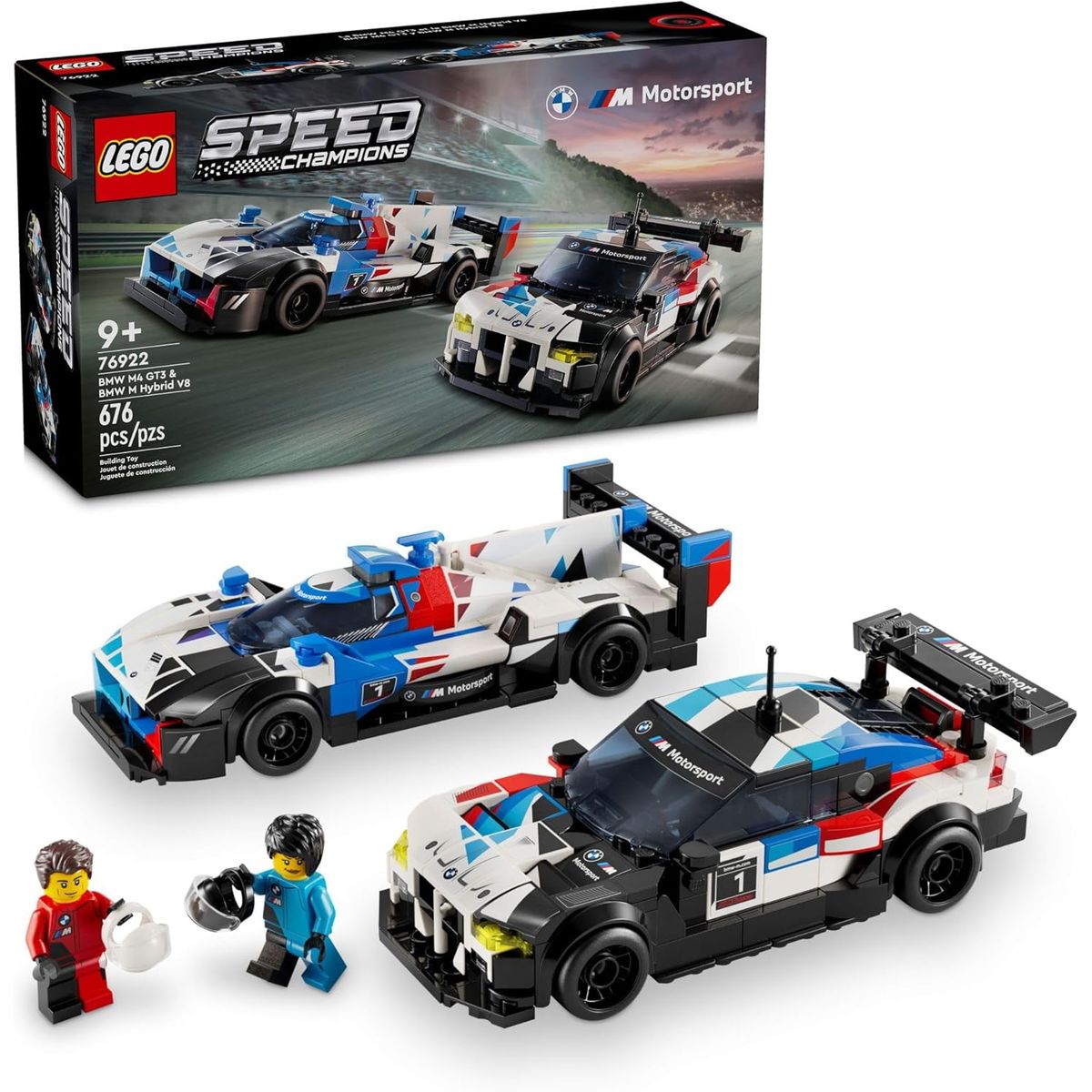 LEGO - LEGO Speed Champions 76922 Coches Carreras BMW GT3 y Hybrid