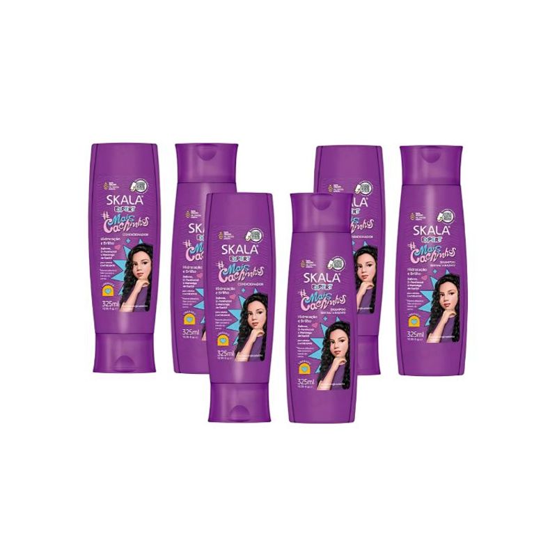 SKALA - PACK 3 SHAMPOO + ACONDICIONADOR MAIS CACHINHOS KALA EXPERT 975ML