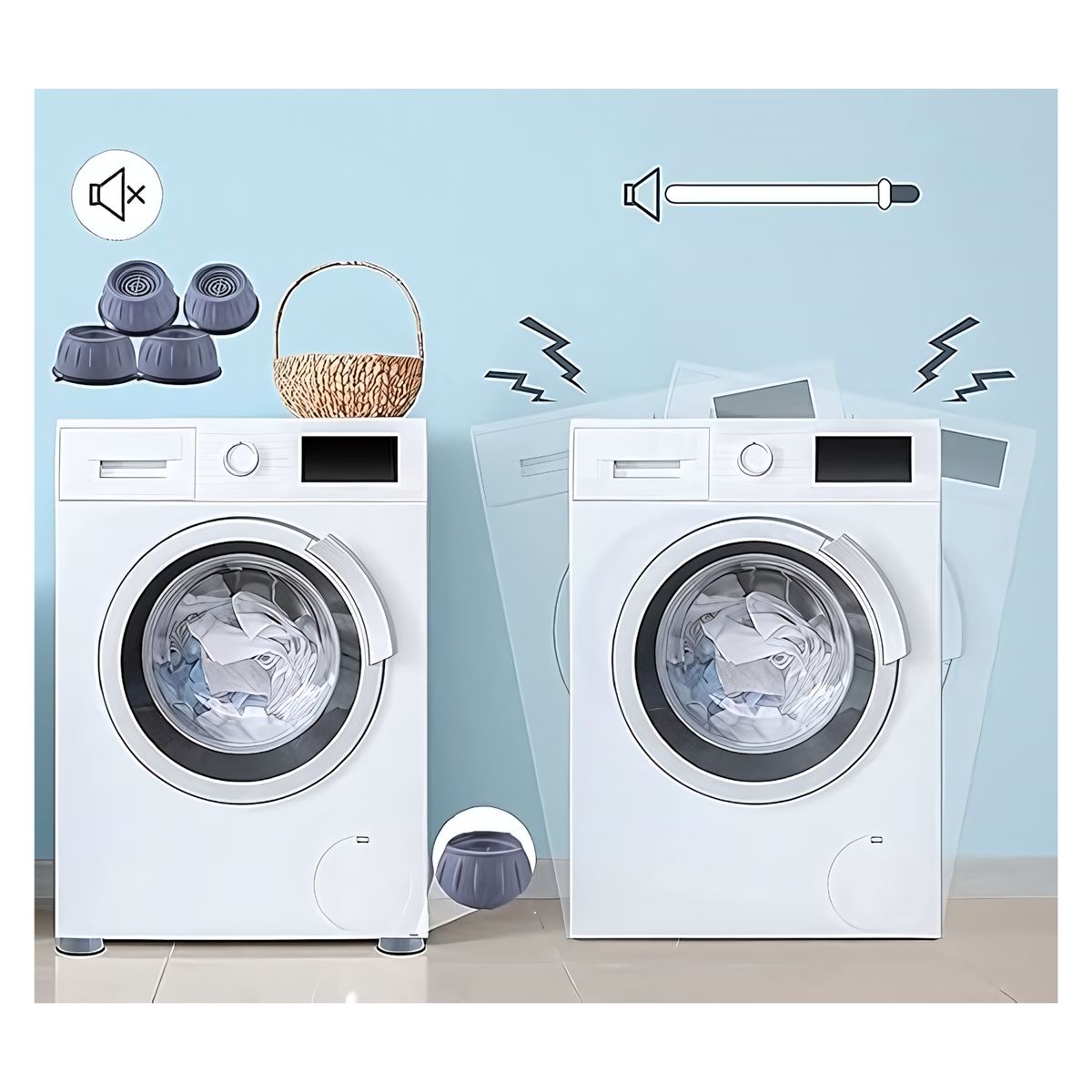 OEM - Soportes Antivibración para tu Lavadora