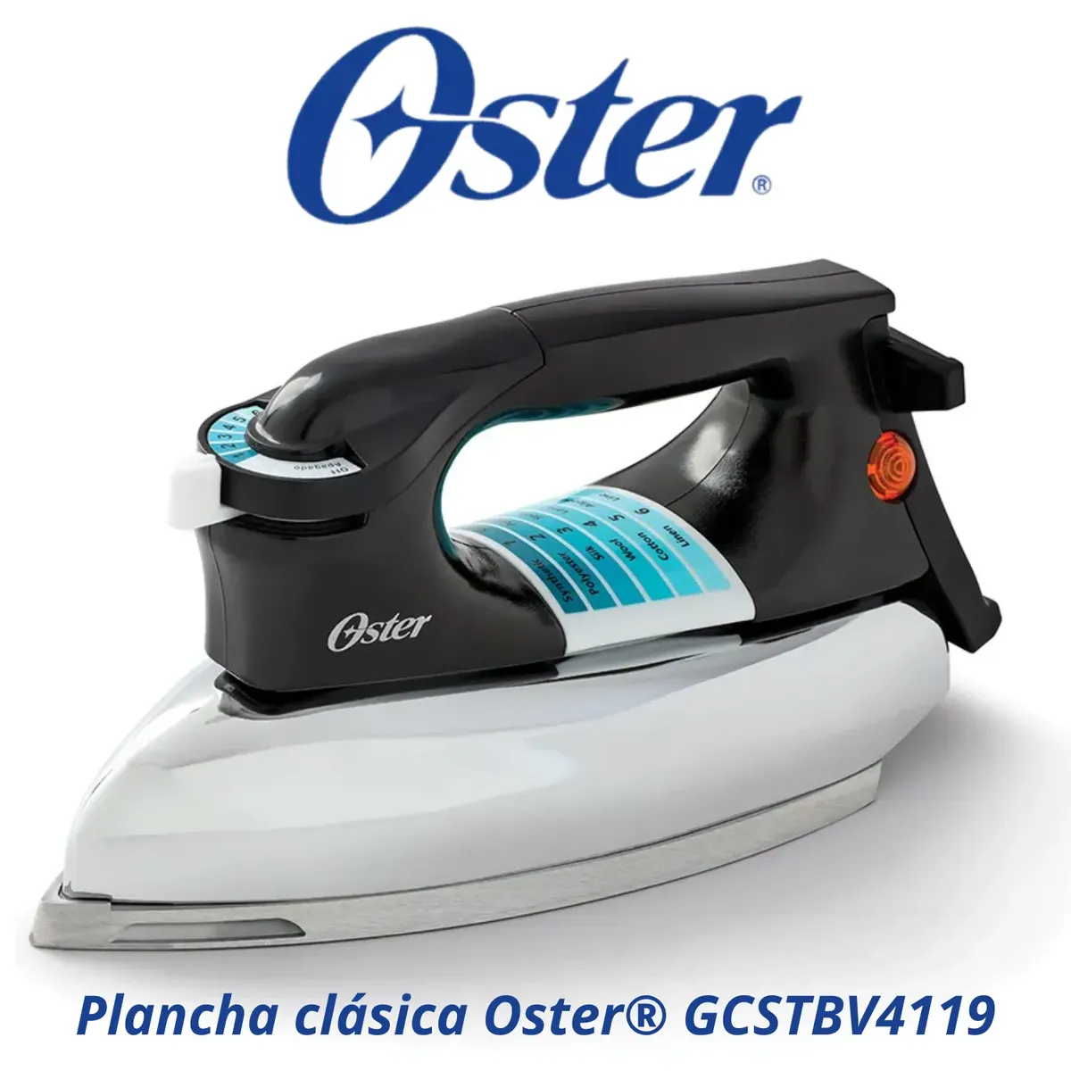OSTER - Plancha pesada Oster GCSTBV4119 clásica con control de temperatura