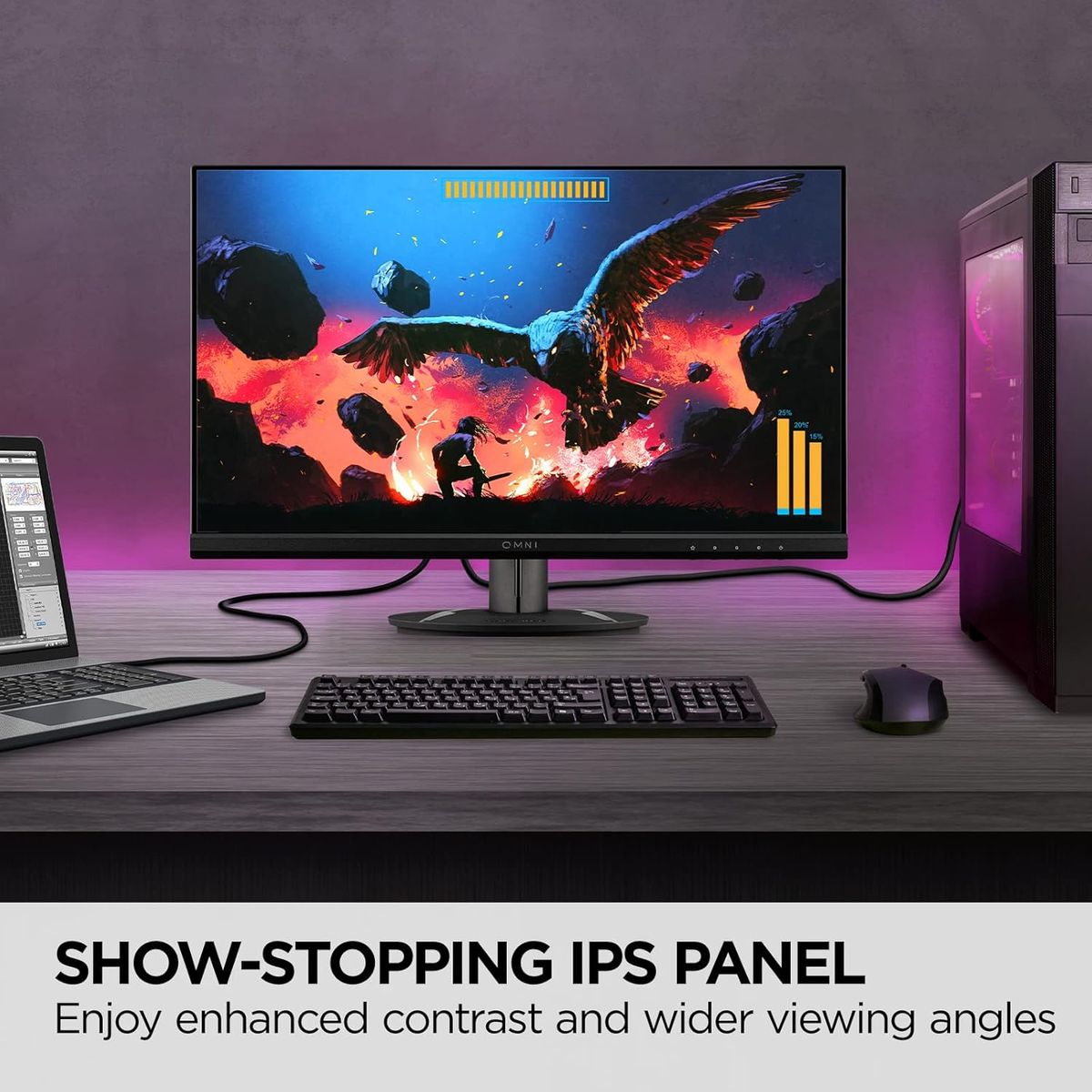 VIEWSONIC - Monitor Gamer Viewsonic VX2416 24 IPS FHD 100Hz 1ms FreeSync