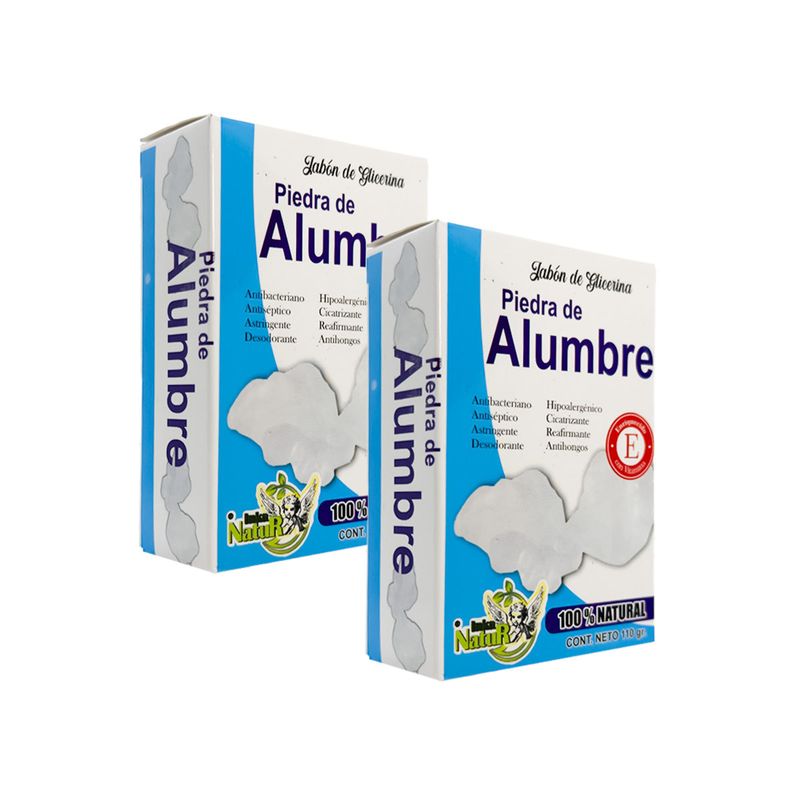 GENERICO - Jabón De Glicerina Piedra De Alumbre 110Gr 2 Und