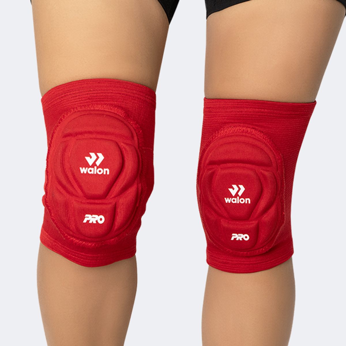 WALON - RODILLERA CON CUPULA VOLEY NIÑA ROJO