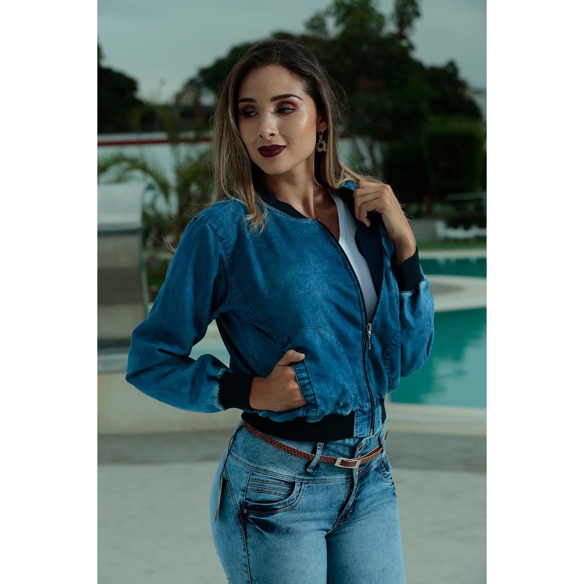 TANSY - Casaca de mujer-Tokio Tansy - Azul oxido