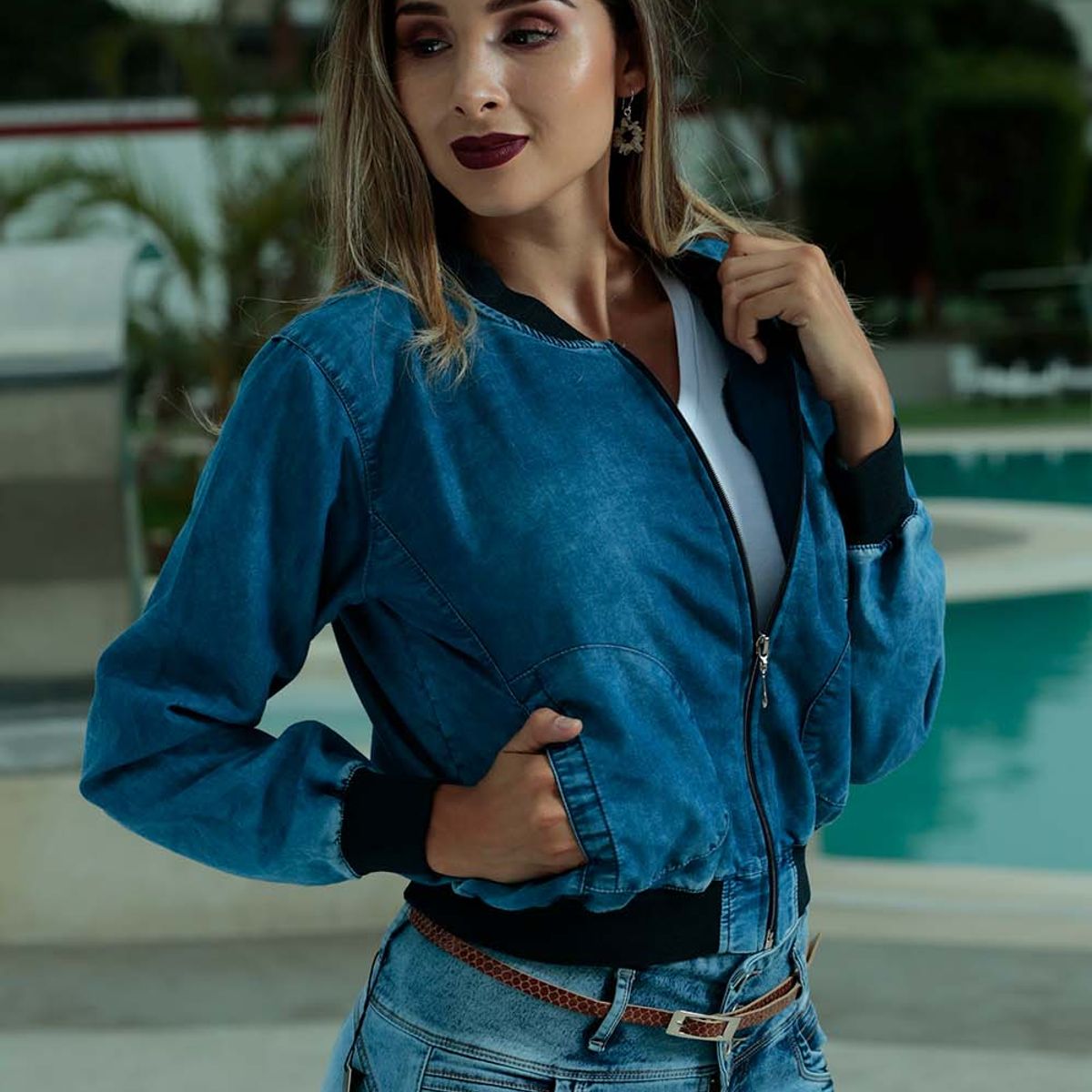 TANSY - Casaca de mujer-Tokio Tansy - Azul oxido