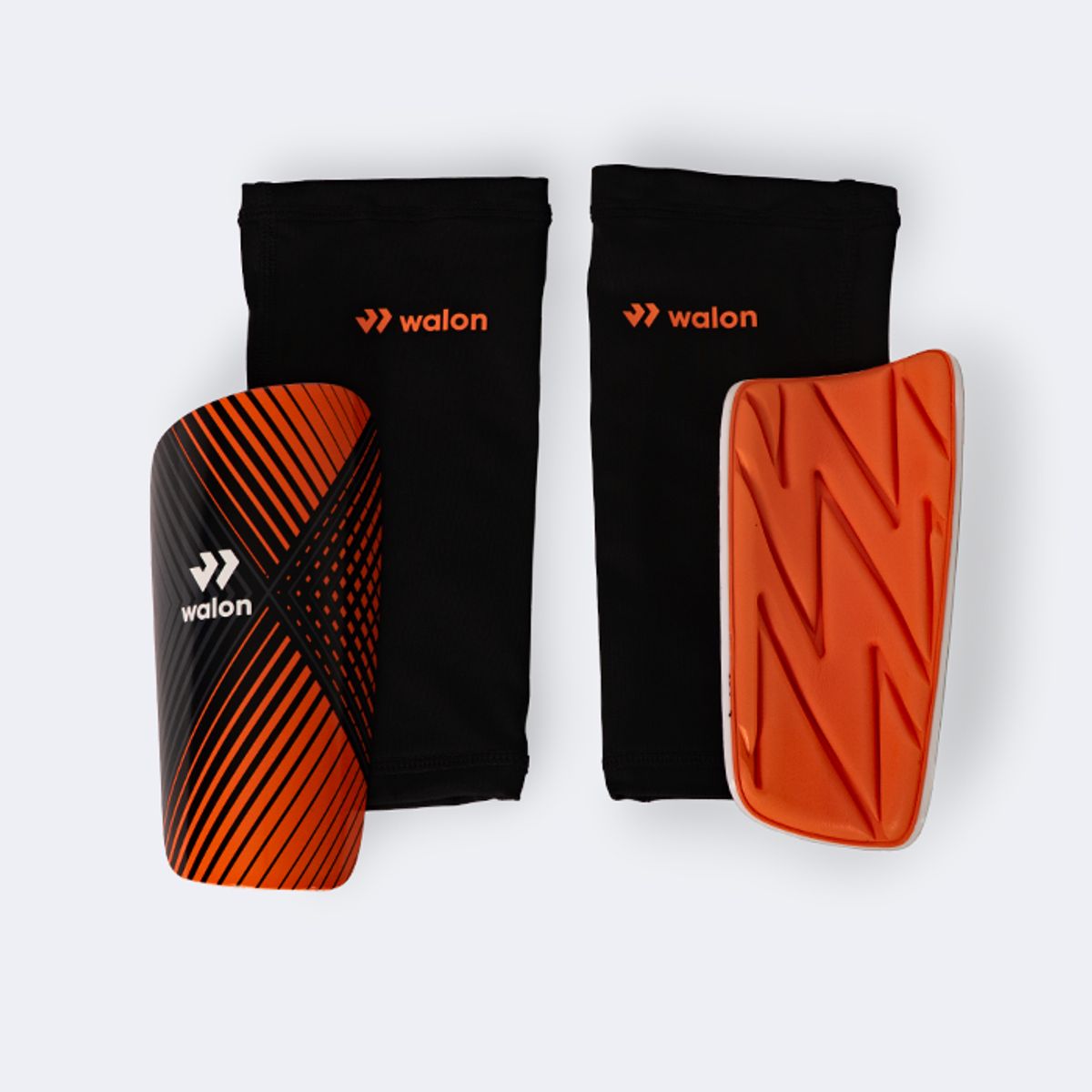 WALON - CANILLERA CON MEDIAS FUTBOL FLEX 9C NARANJA