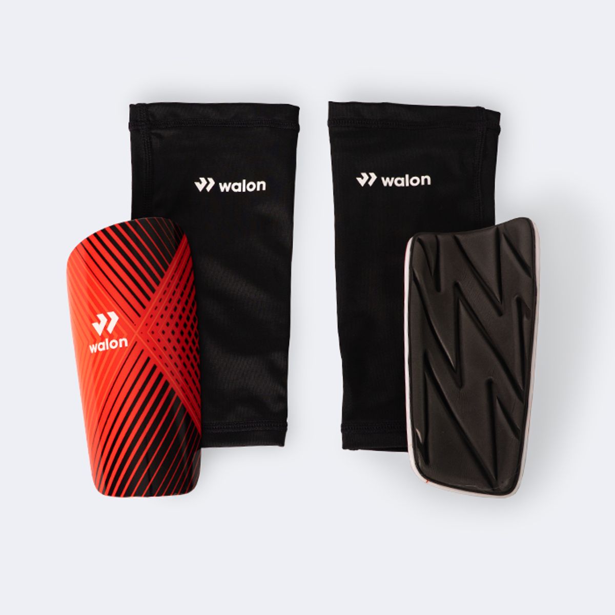 WALON - CANILLERA CON MEDIAS FUTBOL FLEX 9C ROJO