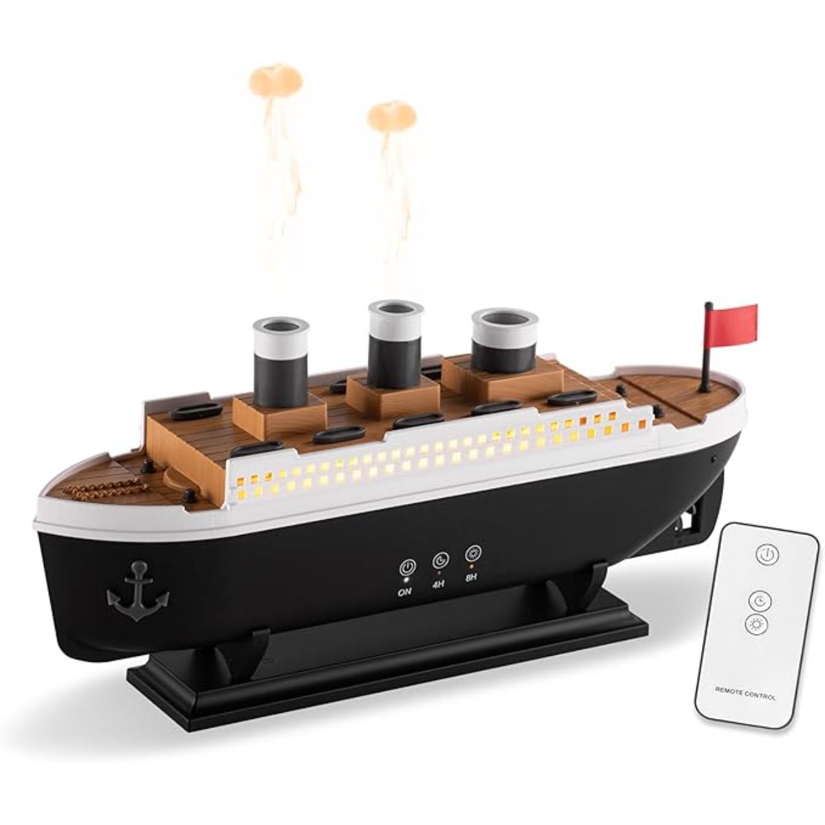 ELMEJORPRECIO - Humidificador con Luces RGB y Control Remoto Modelo Titanic