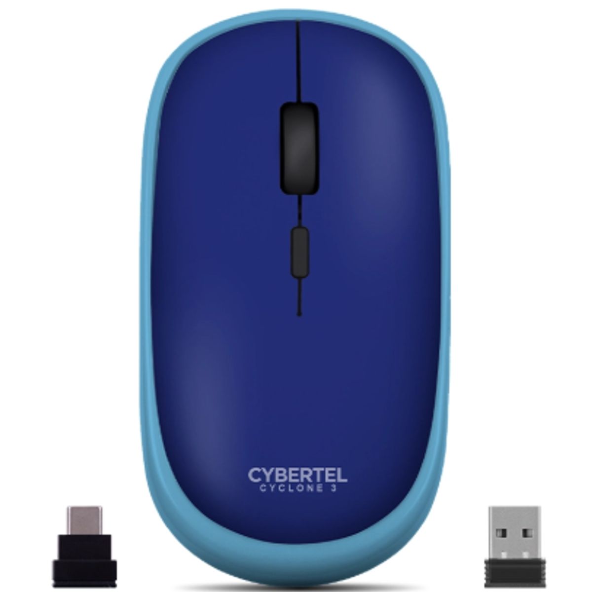 CYBERTEL - Mouse Inalambrico CYCLONE CYB M500-3m BT WIFI Recargable USB-C