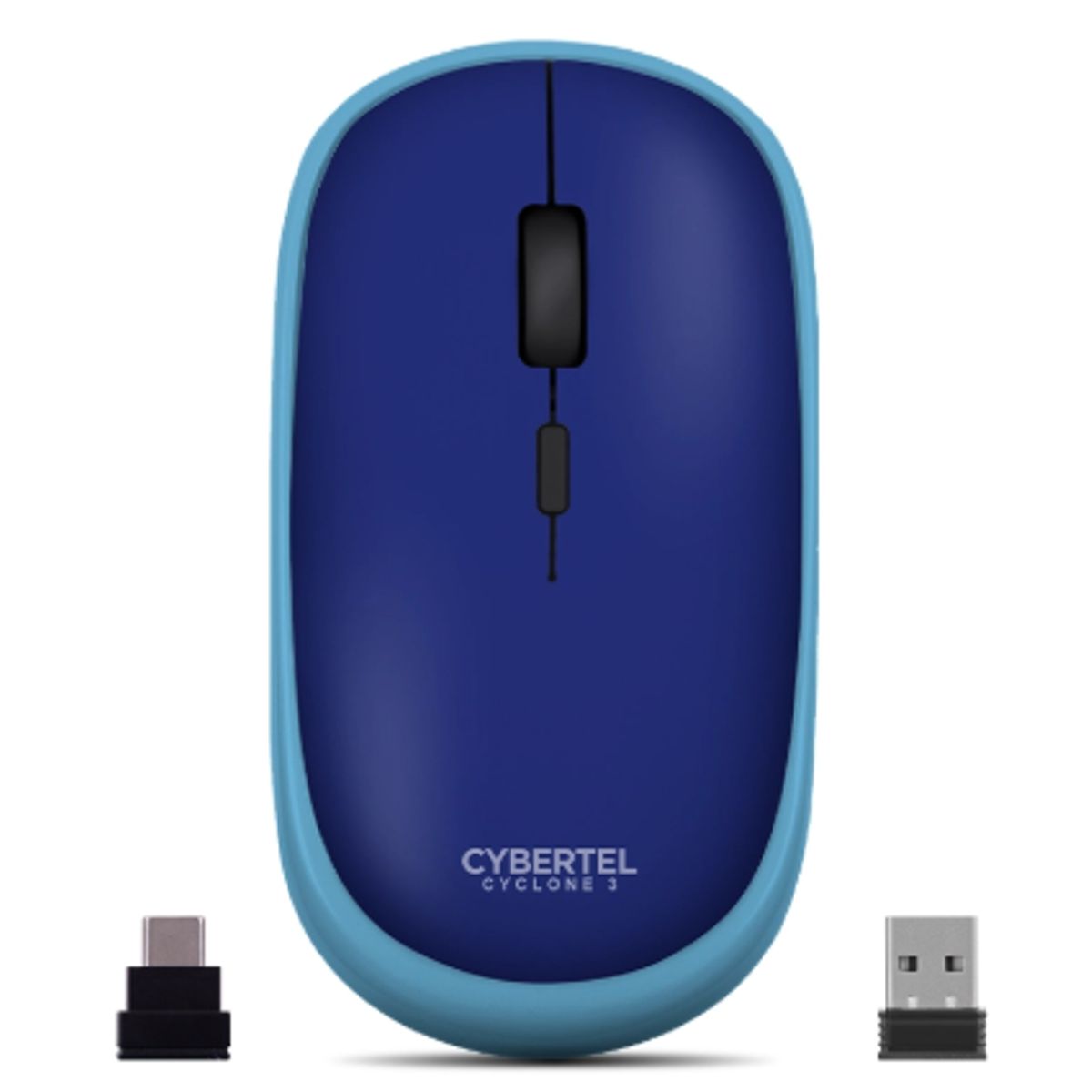 CYBERTEL - Mouse Inalambrico CYCLONE CYB M500-3m BT WIFI Recargable USB-C