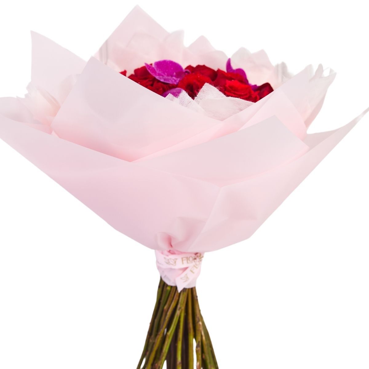 GENERICO - Ramo Amor - 30 rosas rojas y orquídeas