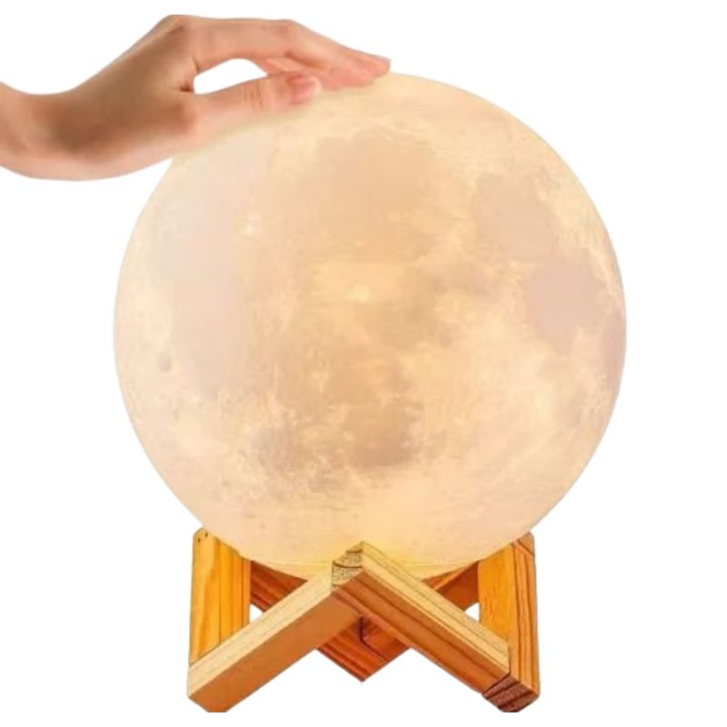 ELMEJORPRECIO - Lámpara Luna Led con Control Remoto de Luz RGB