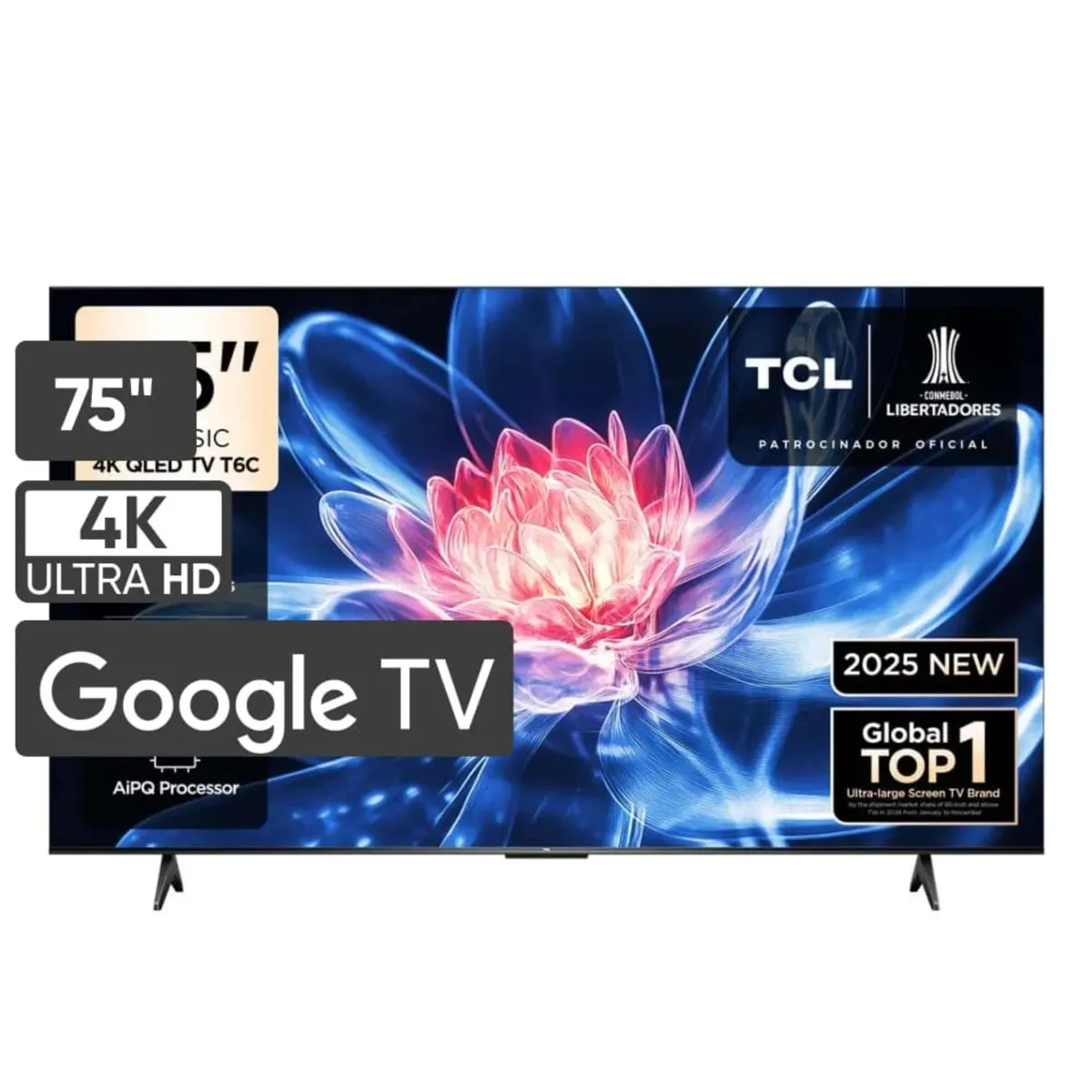 TCL - Televisor TCL QLED 75 UHD 4K Smart TV 75T6C