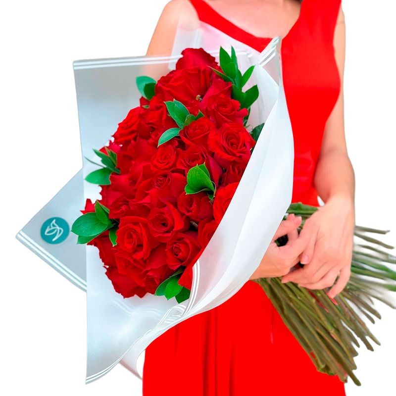 GENERICO - Ramo de 50 Rosas Rojas